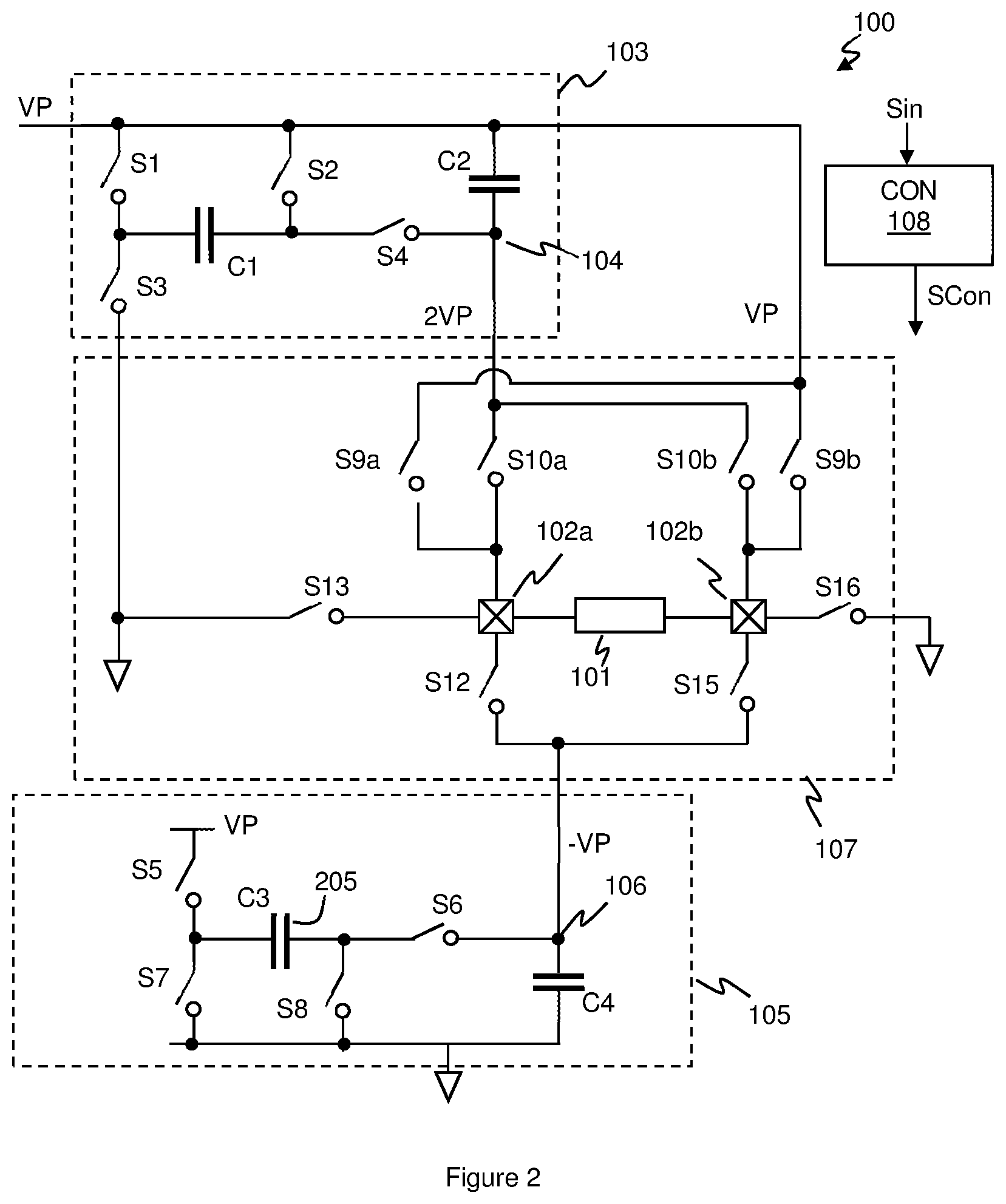 Patent US12155380 Figure 2 – Driver circuitry and operation