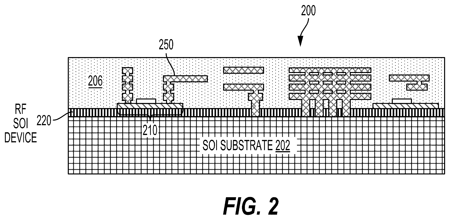 Patent US12155381 Figure 2 – Dynamic body biasing for radio frequency (RF) switch