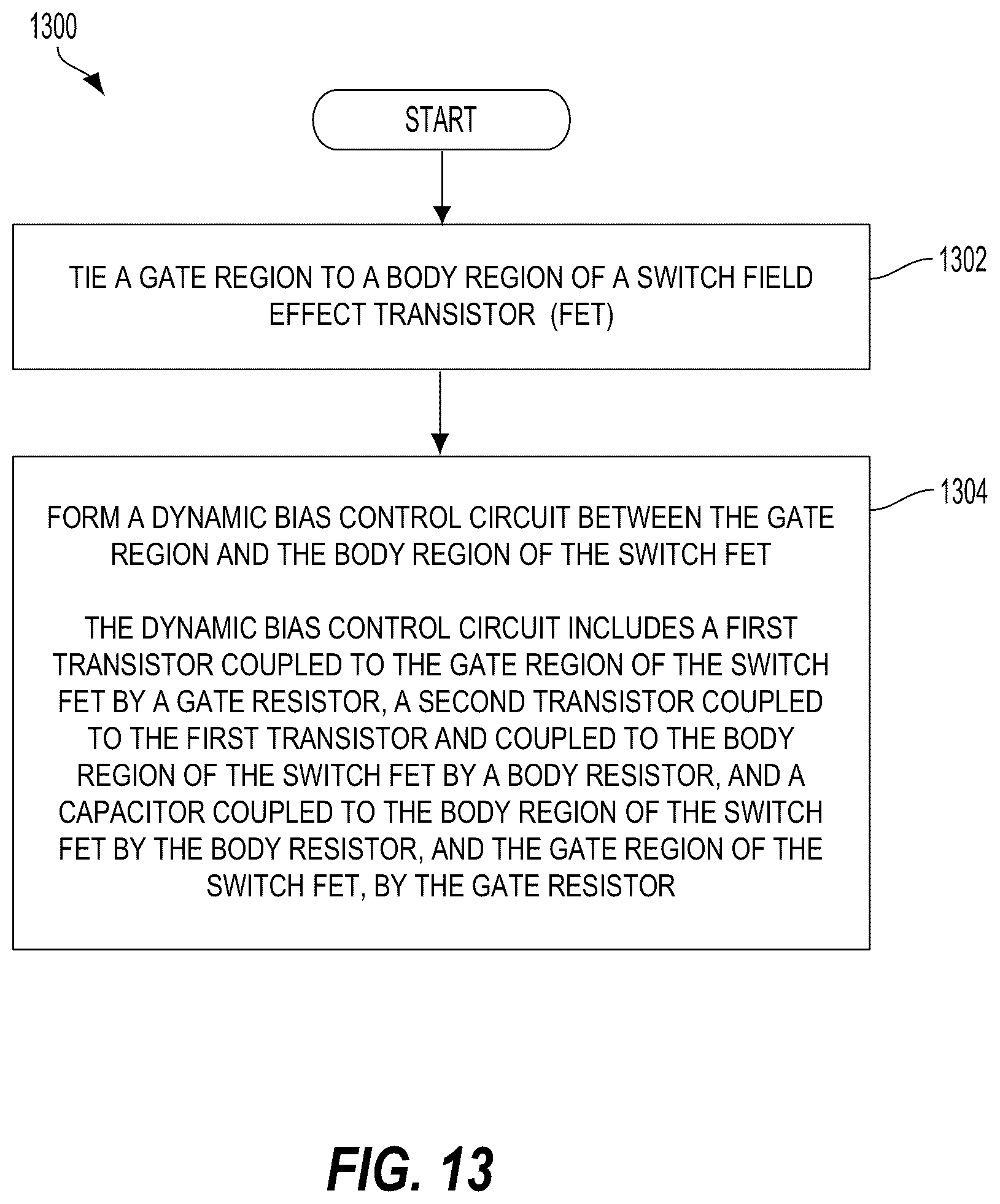 Patent US12155381 Figure 11 – Dynamic body biasing for radio frequency (RF) switch