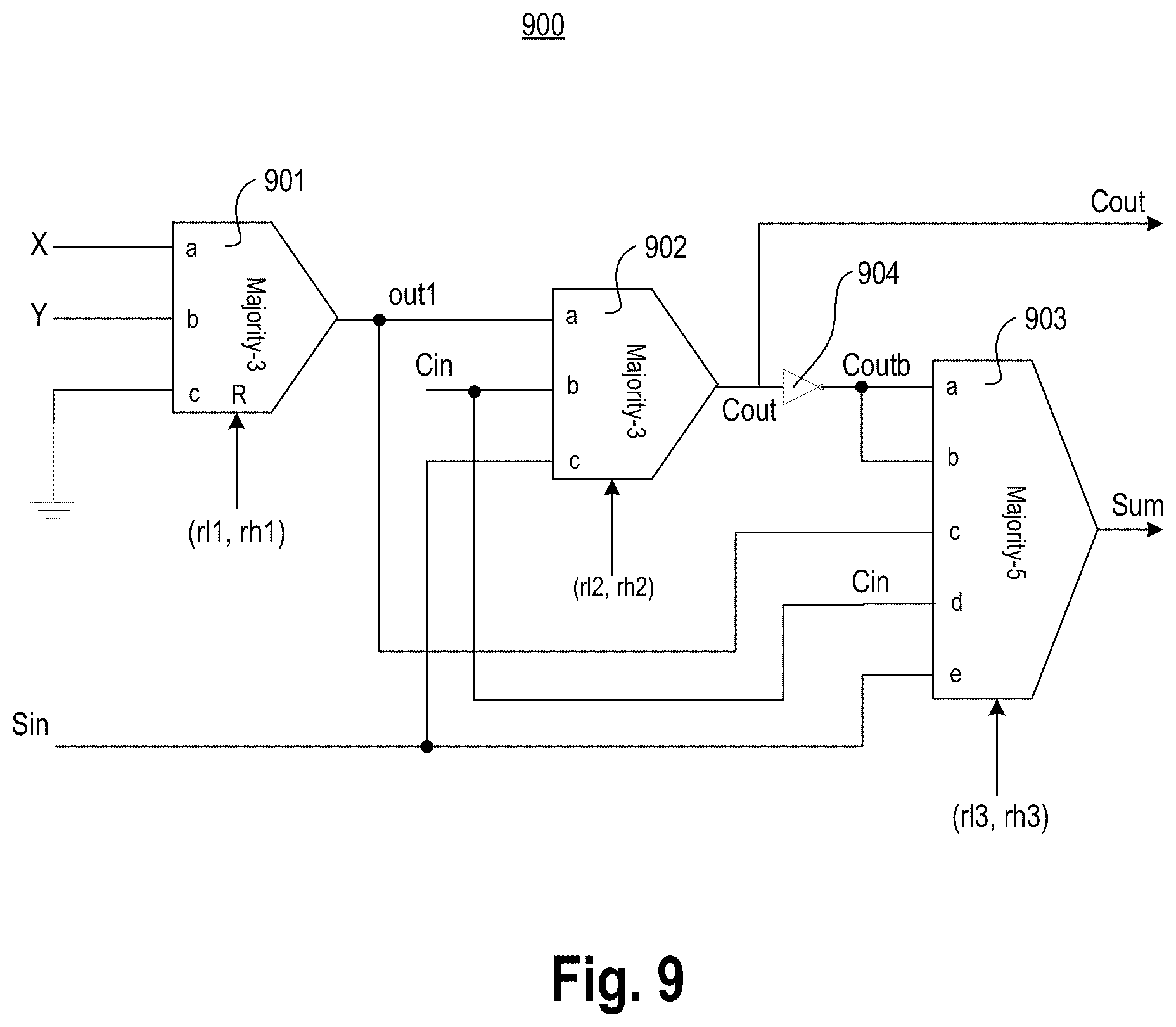 Patent US12155383 Figure 16 – Reset mechanism for an adder or a multiplier having paraelectric material