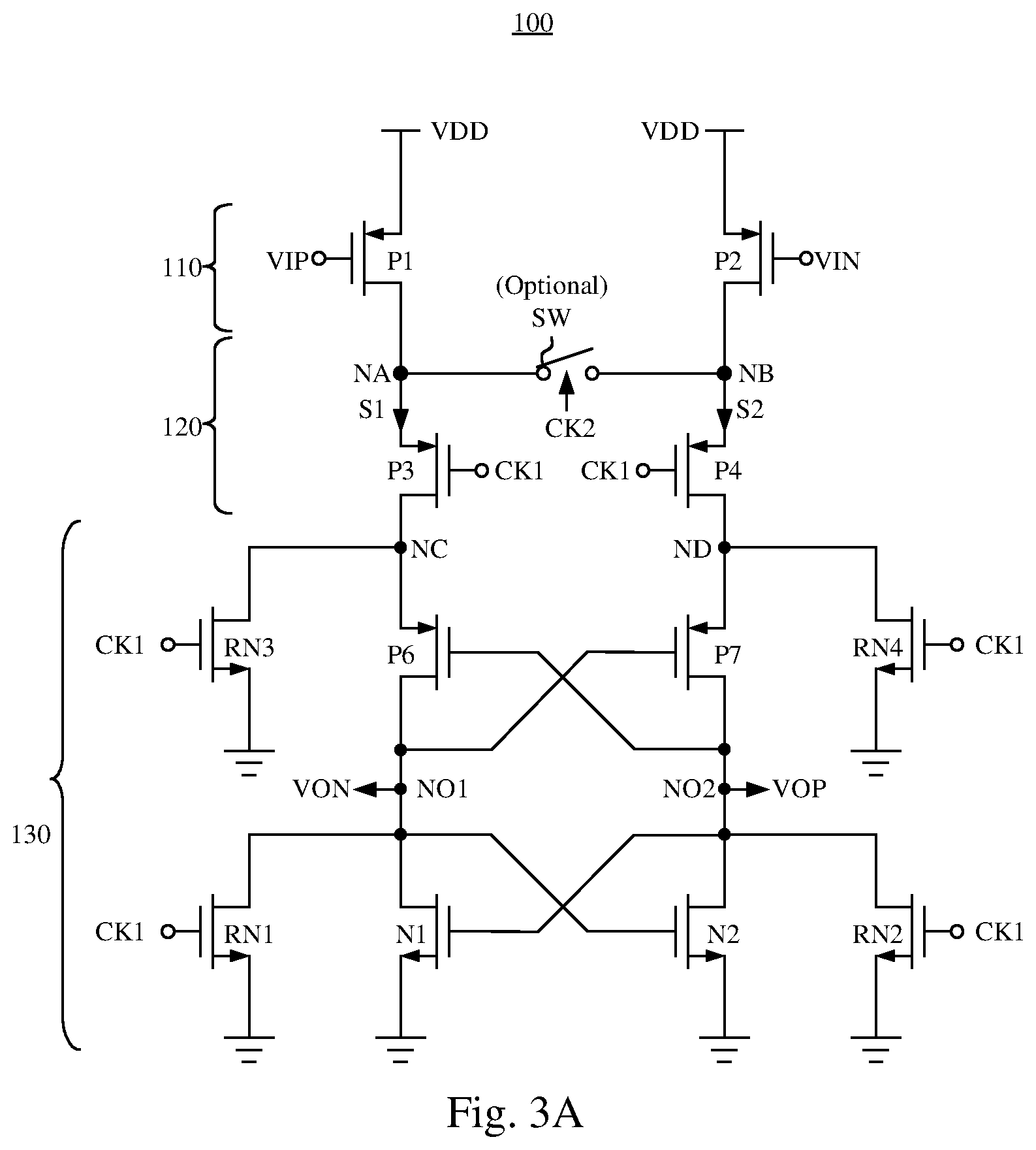 Patent US12155388 Figure 4 – Low kickback noise comparator