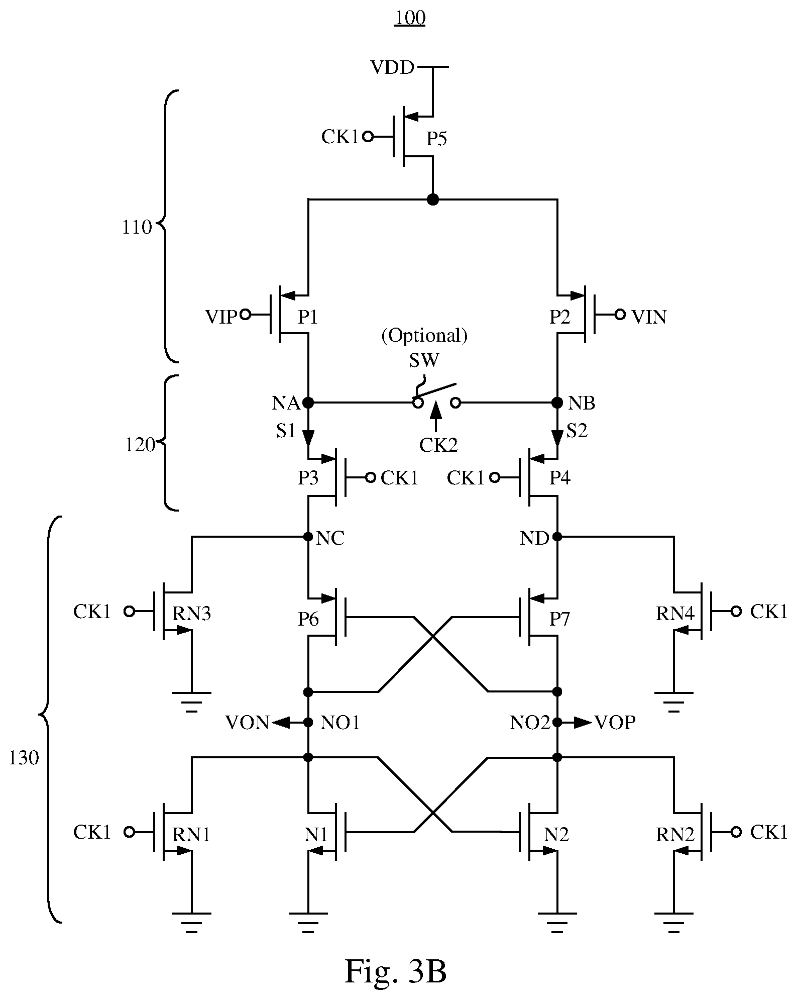 Patent US12155388 Figure 5 – Low kickback noise comparator