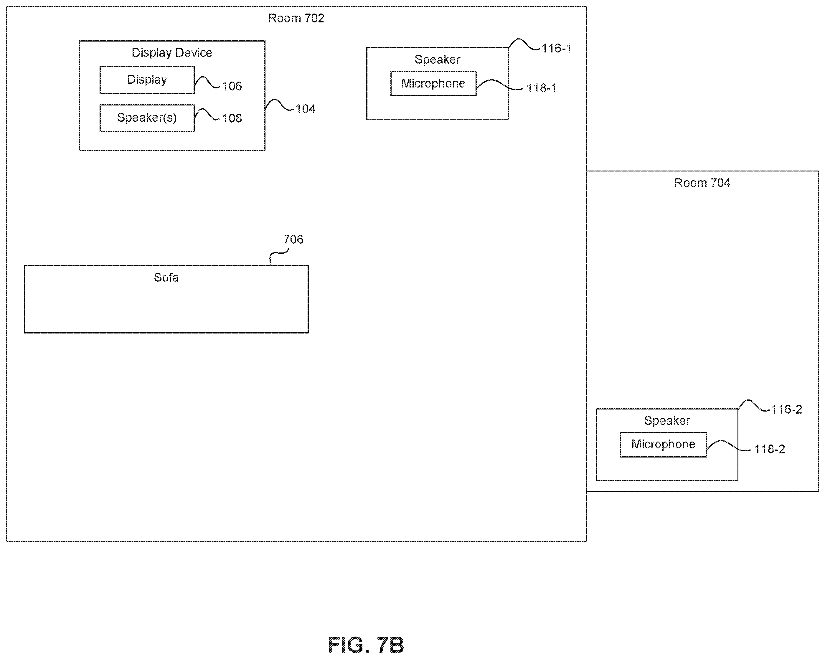 Patent US12155408 Figure 8 – Identifying electronic devices in a room using a spread code