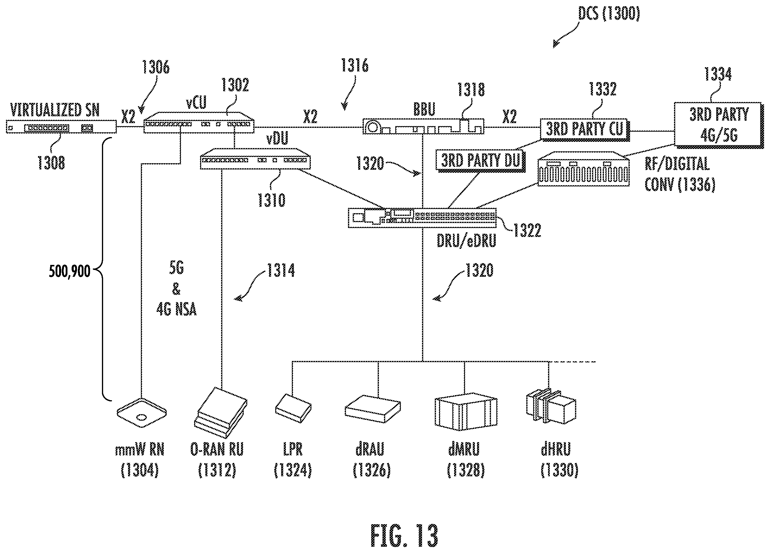 Patent US12155416 Figure 13 – Systems for low power distribution in a power distribution network