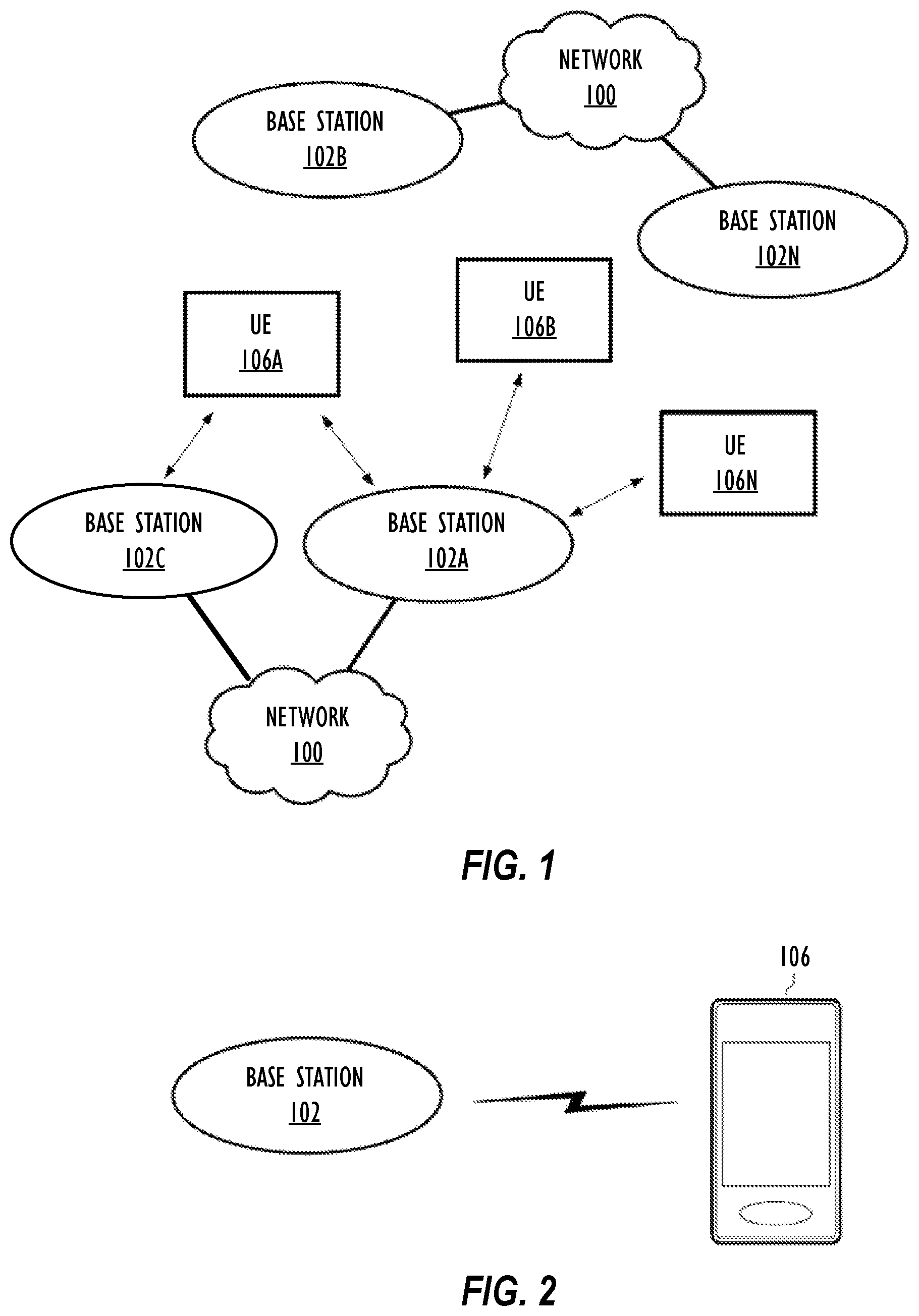 Patent US12155439 — Systems and methods for user equipment (UE) selection from among asymmetric uplink (UL) antenna panels — Figure 1