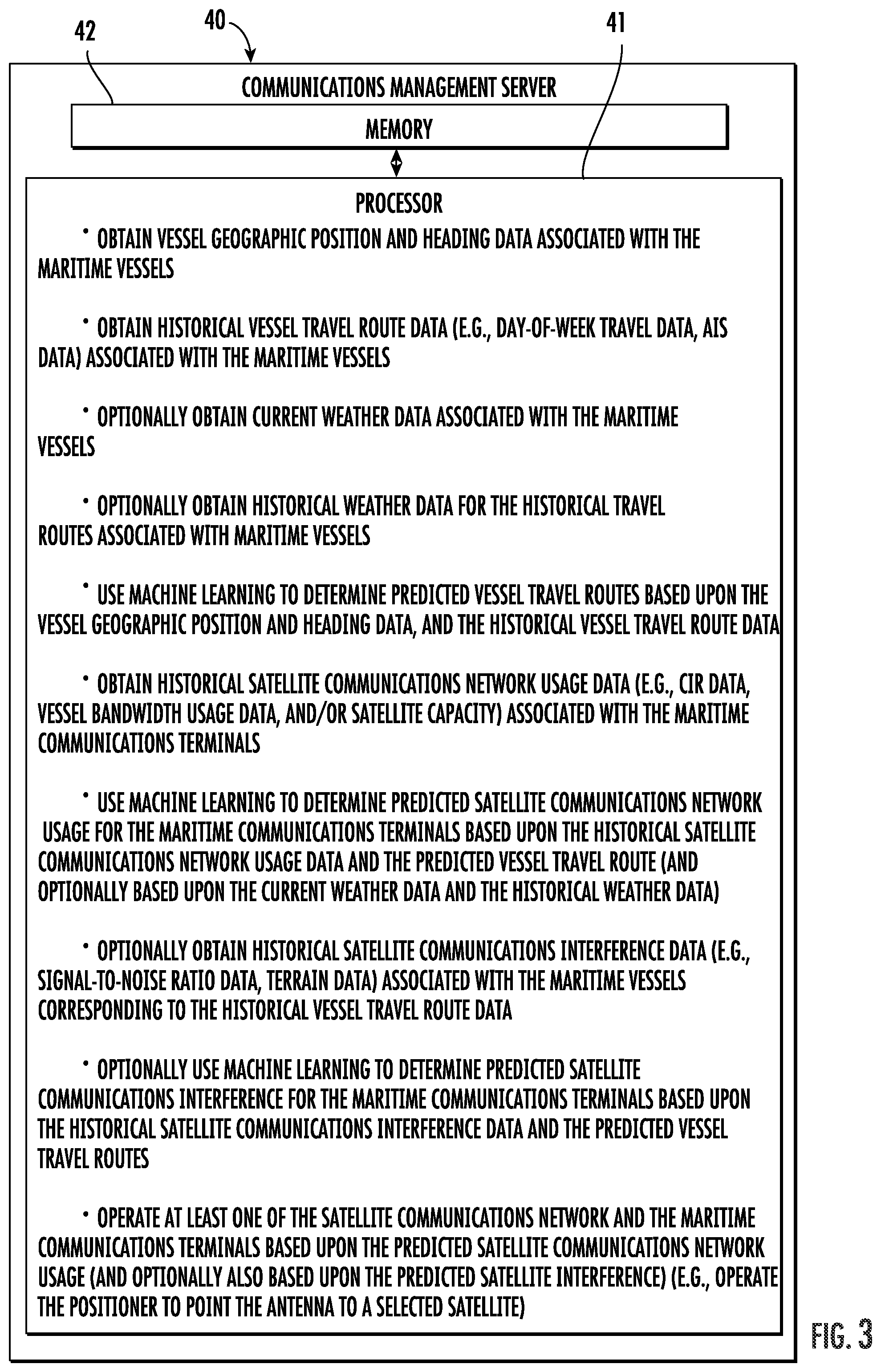 Patent US12155454 Figure 3 – Maritime vessel communications system and related methods