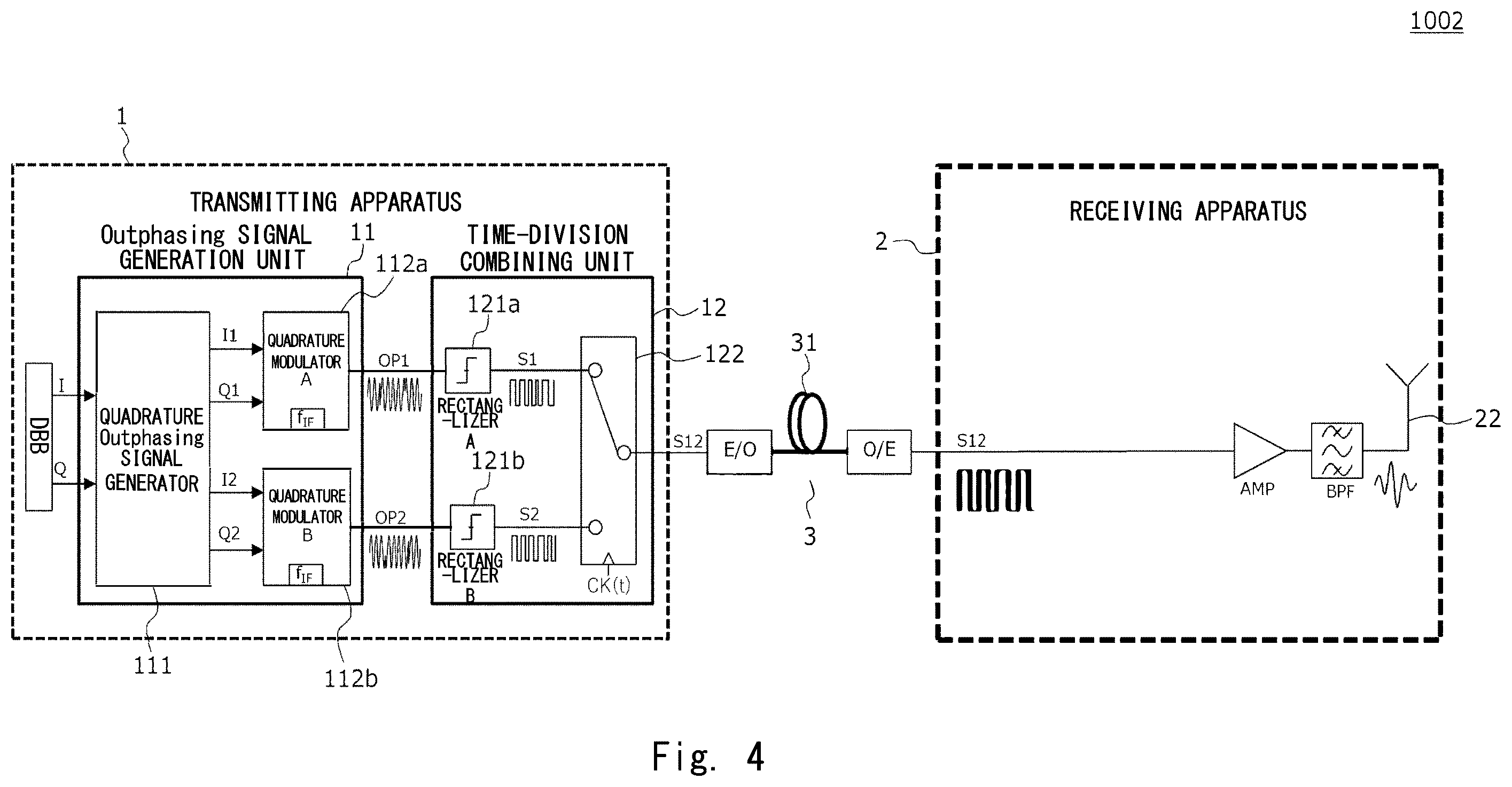 Patent US12155460 Figure 4 – Transmitting apparatus, receiving apparatus, communication system, and communication method