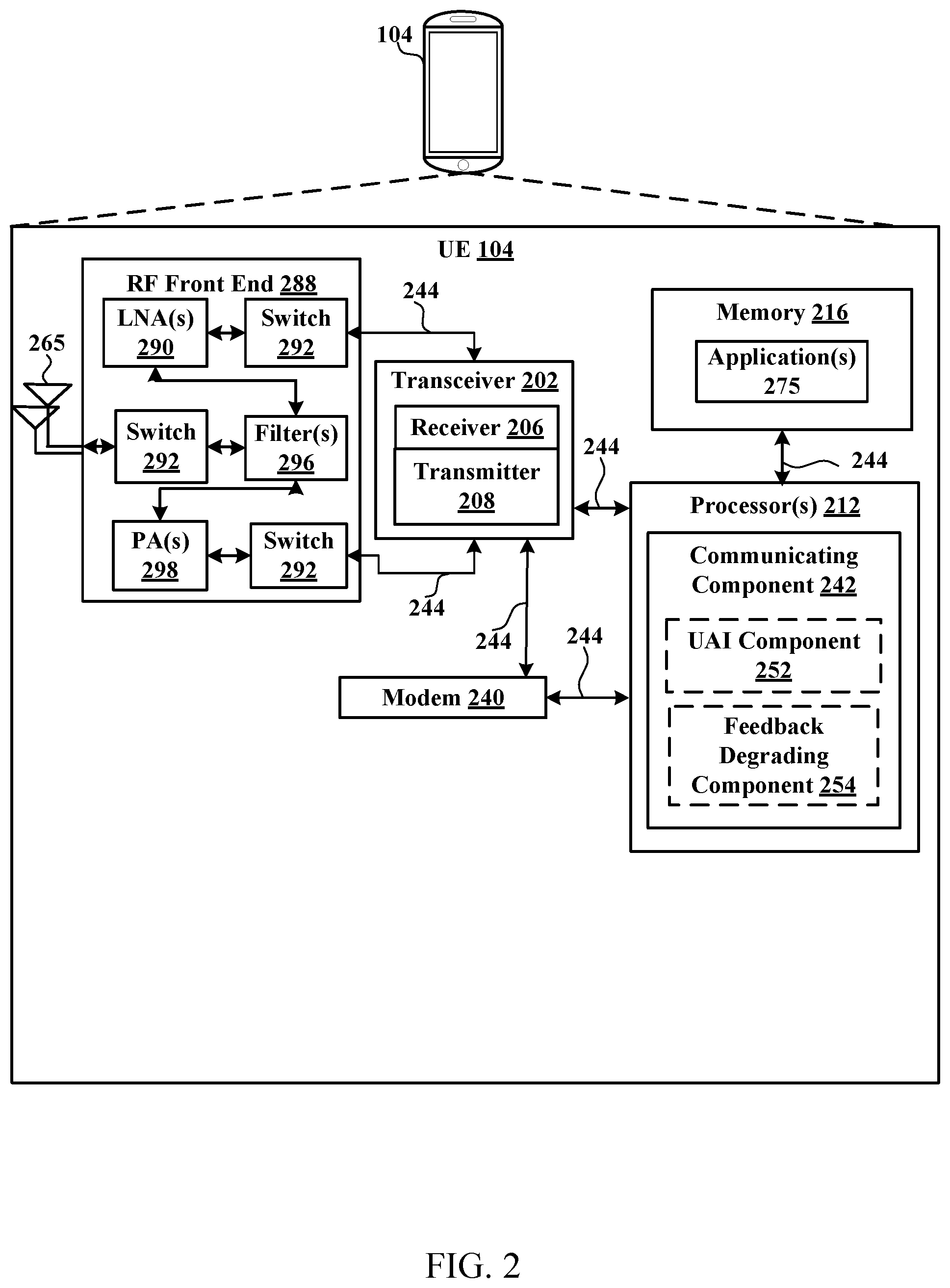 Patent US12155469 Figure 2 – Techniques for modifying parameters based on assistance information in wireless communications