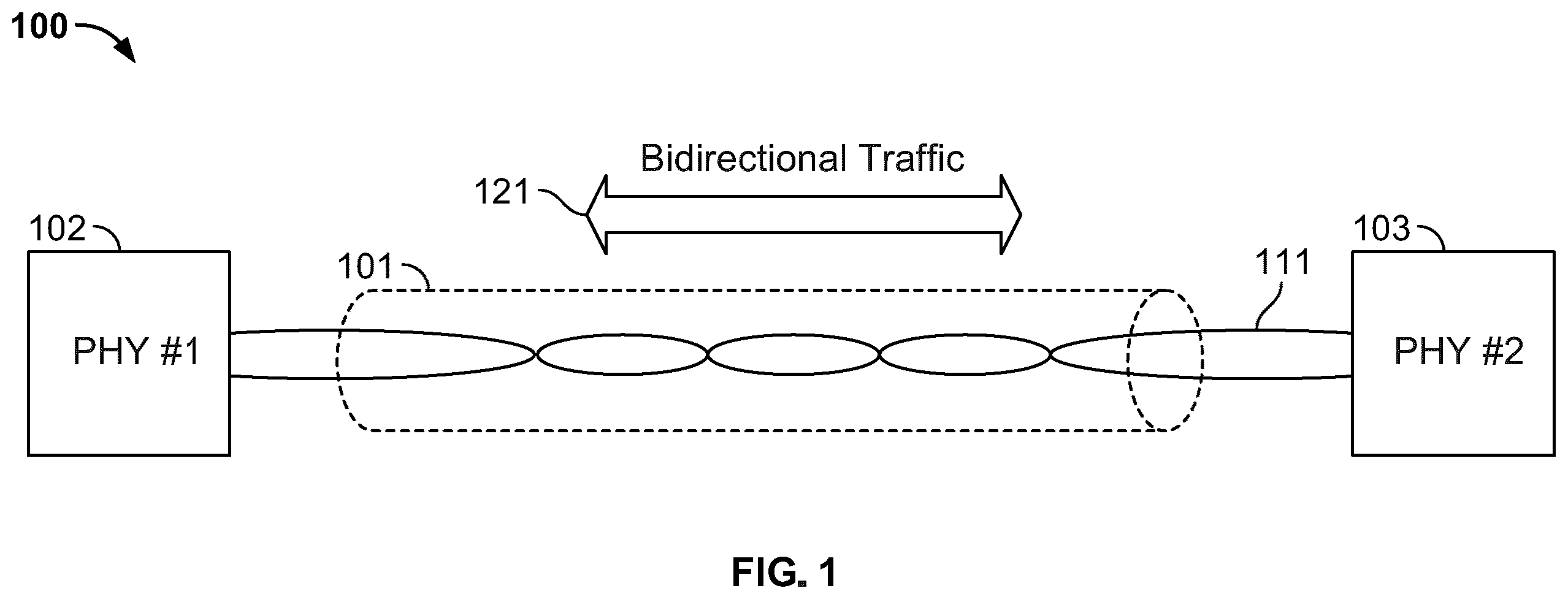 Patent US12155473 Figure 1 – Adaptive transient compensation in physical layer transceiver