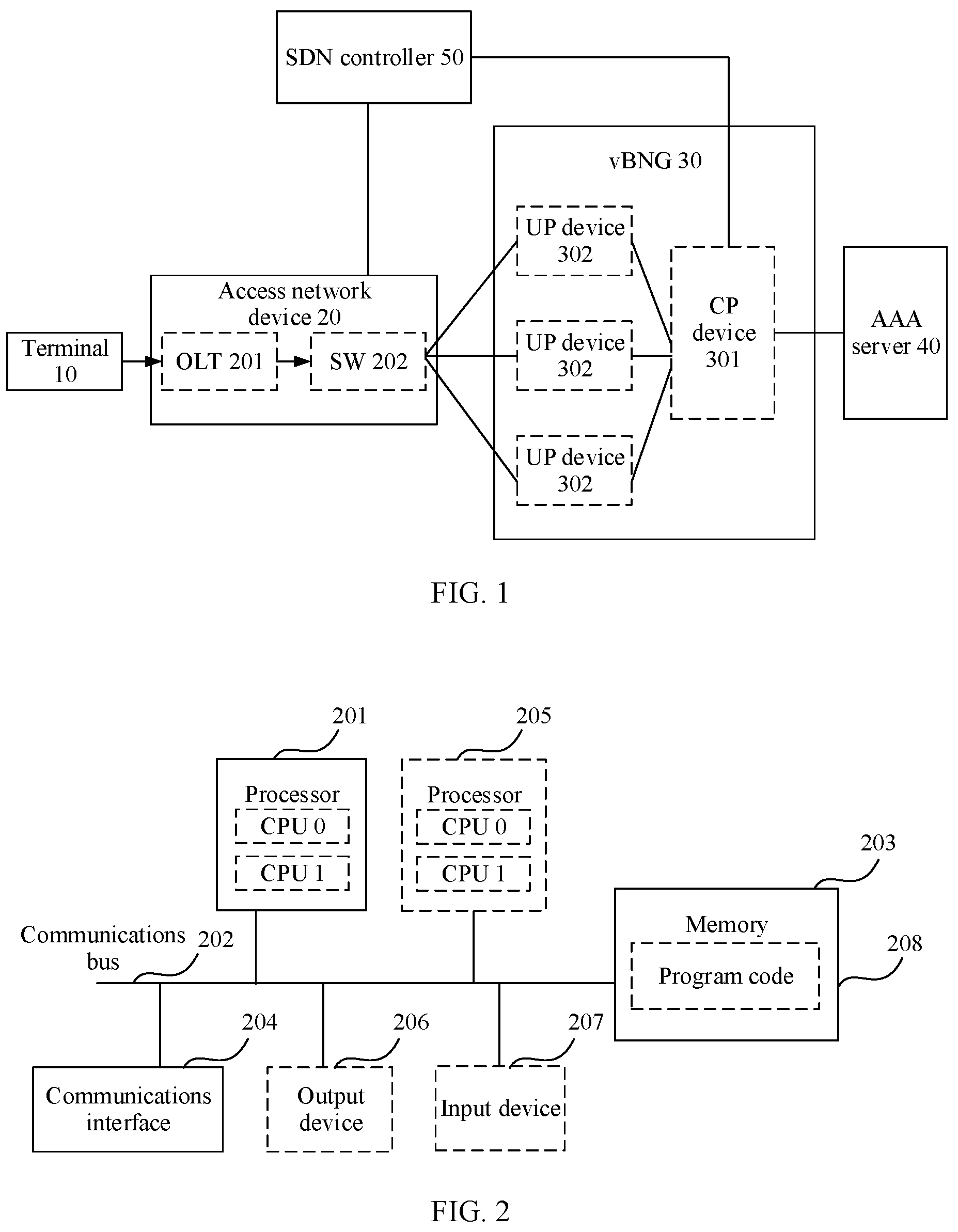 Patent US12155574 — Method and apparatus for accessing gateway — Figure 1