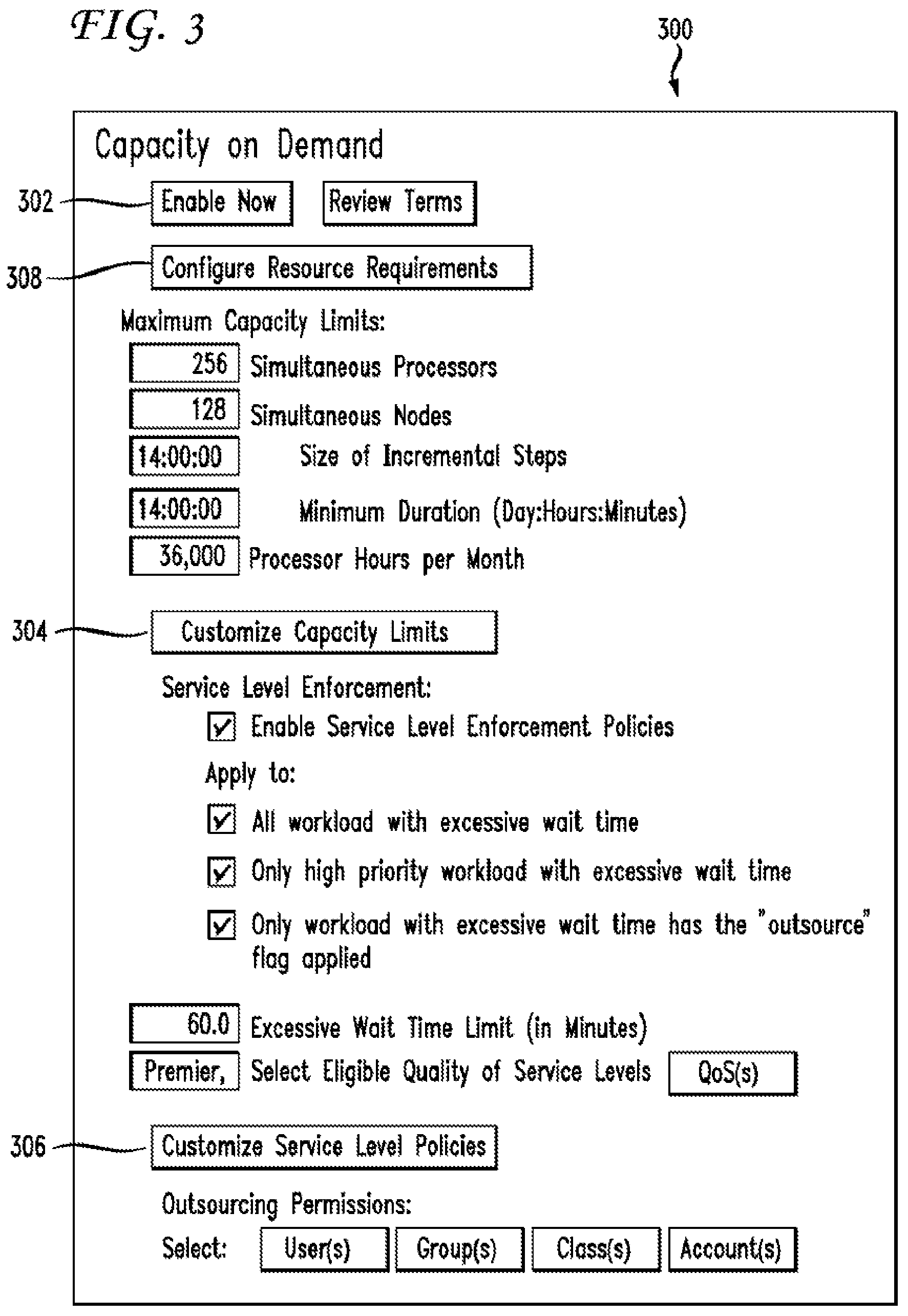 Patent US12155582 Figure 3 – On-demand access to compute resources