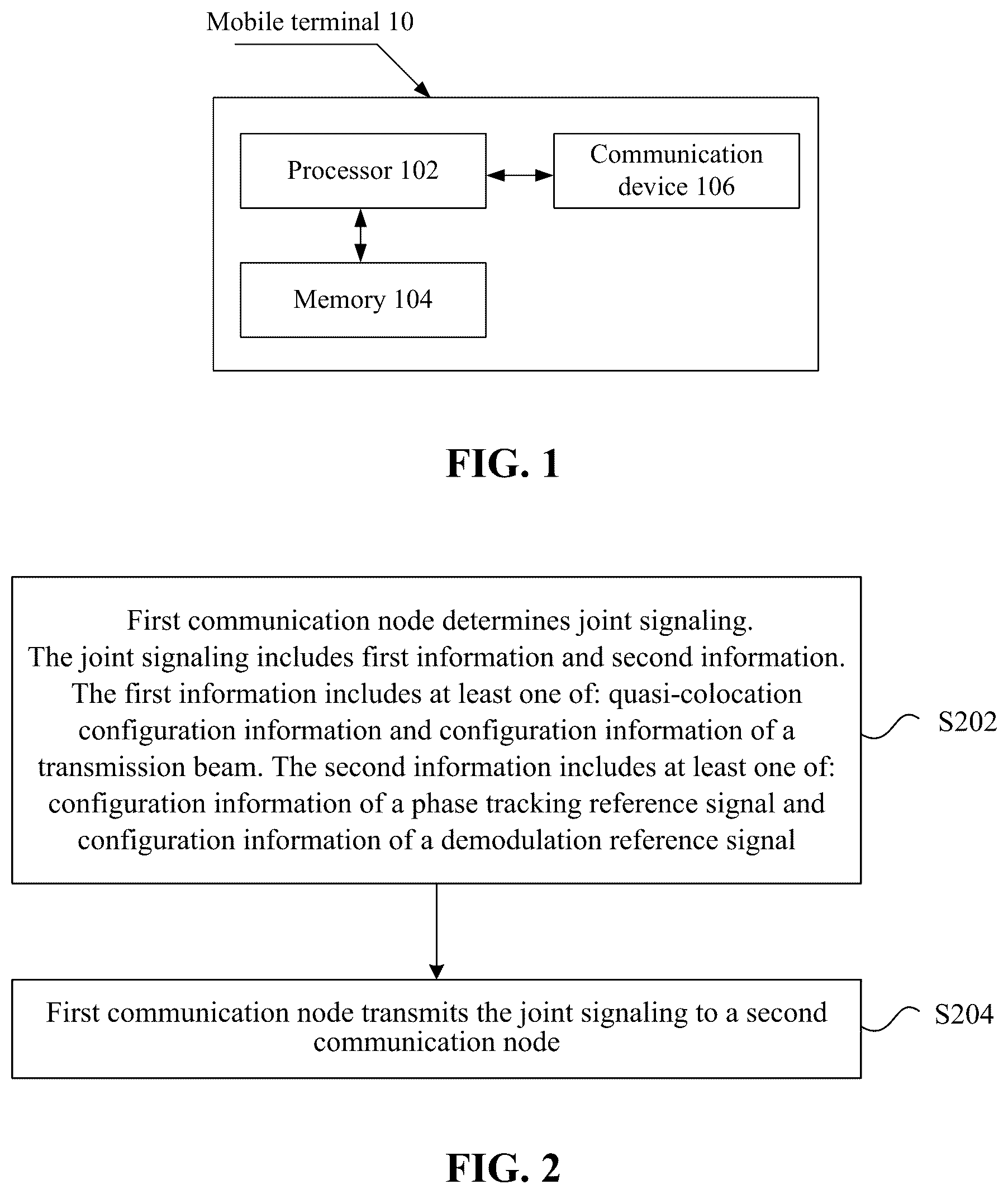 Patent US12155586 Figure 1 – Method for indicating reference signal configuration information, base station, and terminal