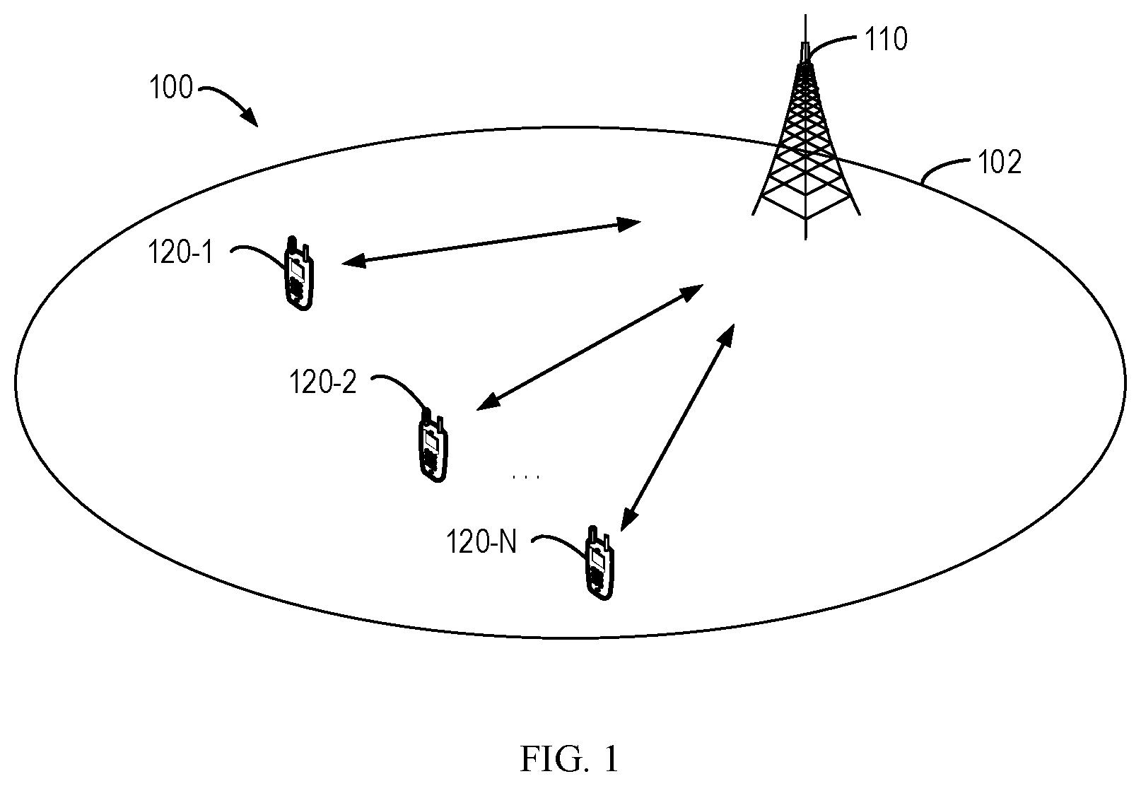 Patent US12155590 Figure 1 – Reference signal transmission