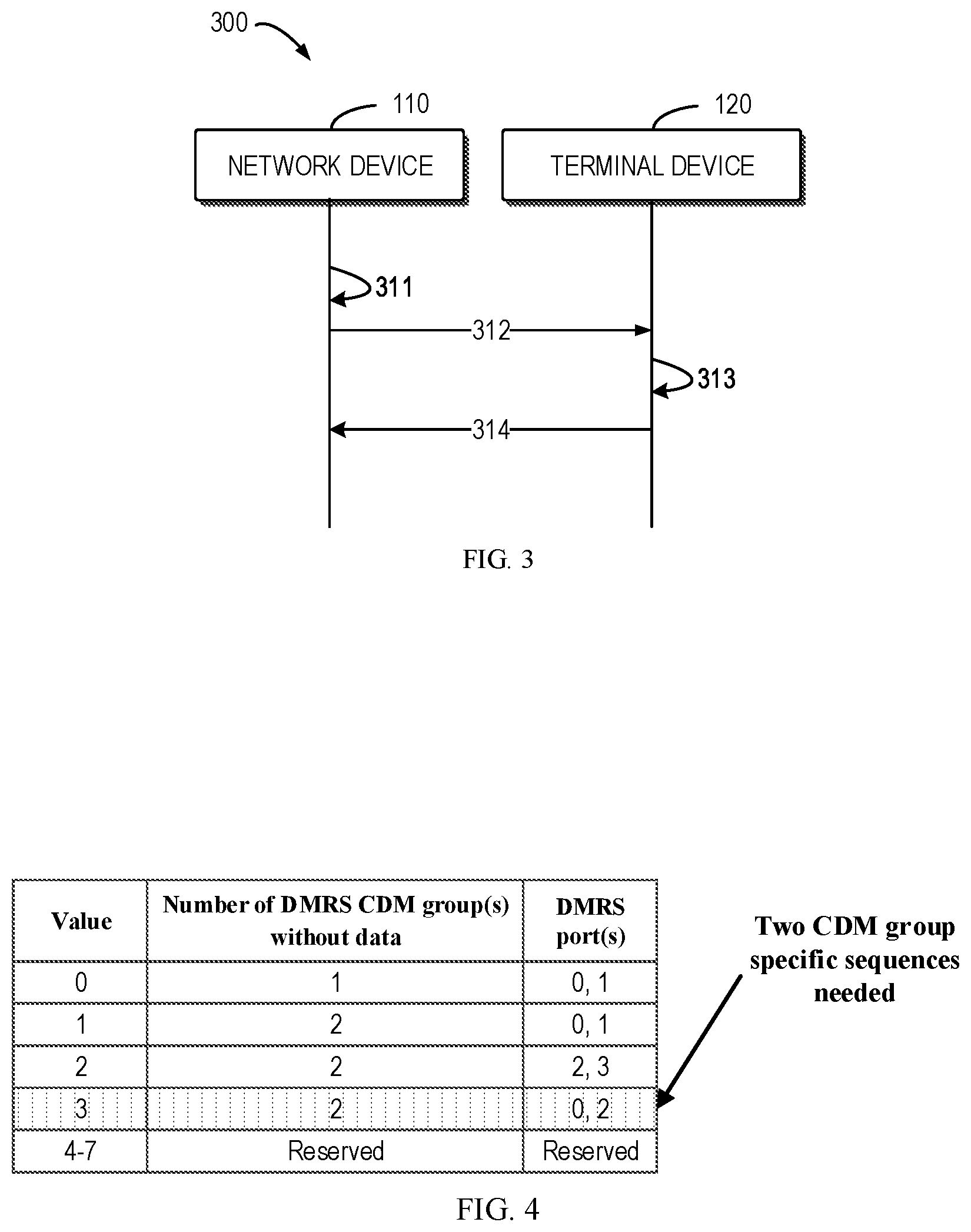 Patent US12155590 Figure 3 – Reference signal transmission