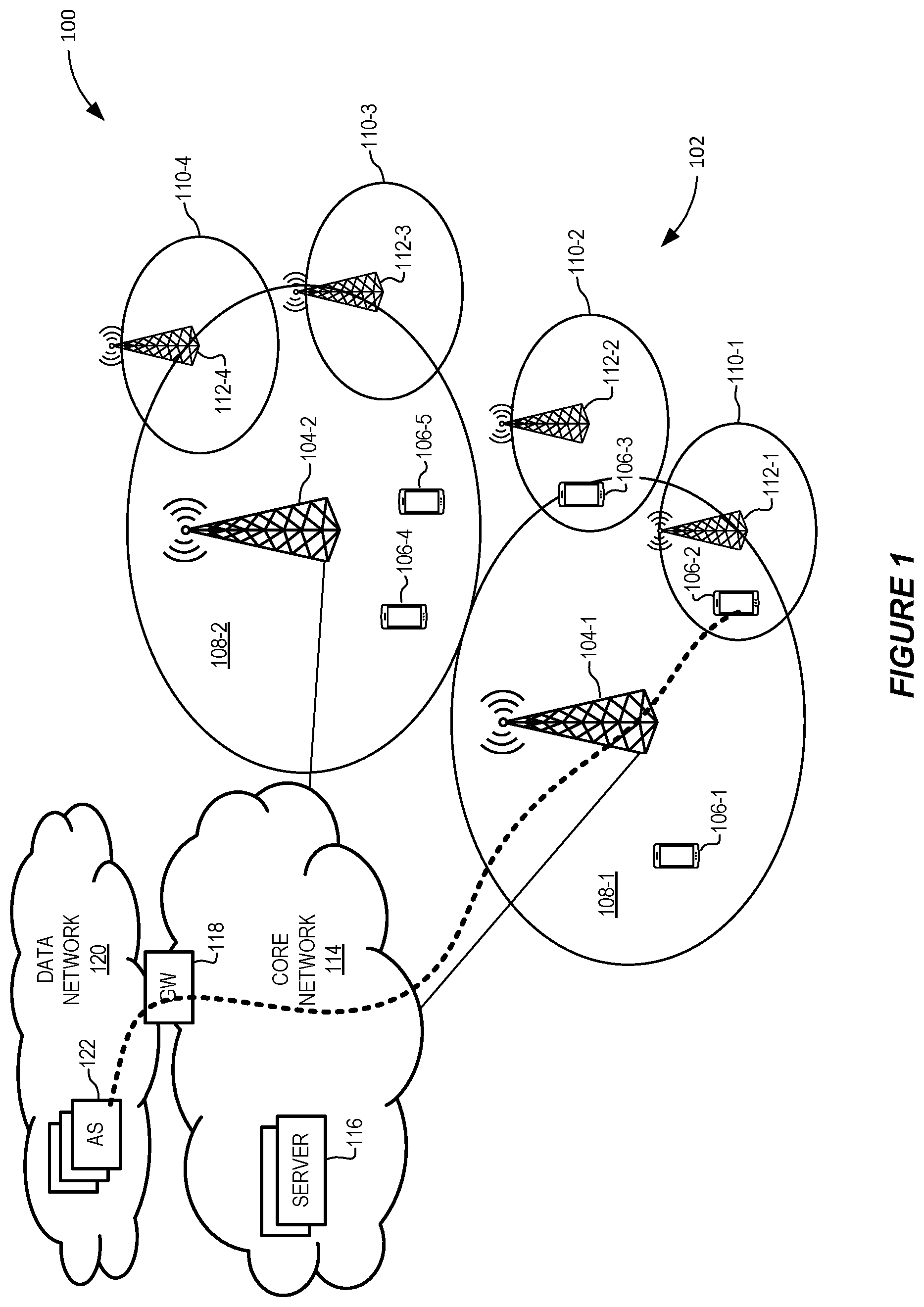 Patent US12155592 Figure 1 – Collision management of LTE NR reference signals