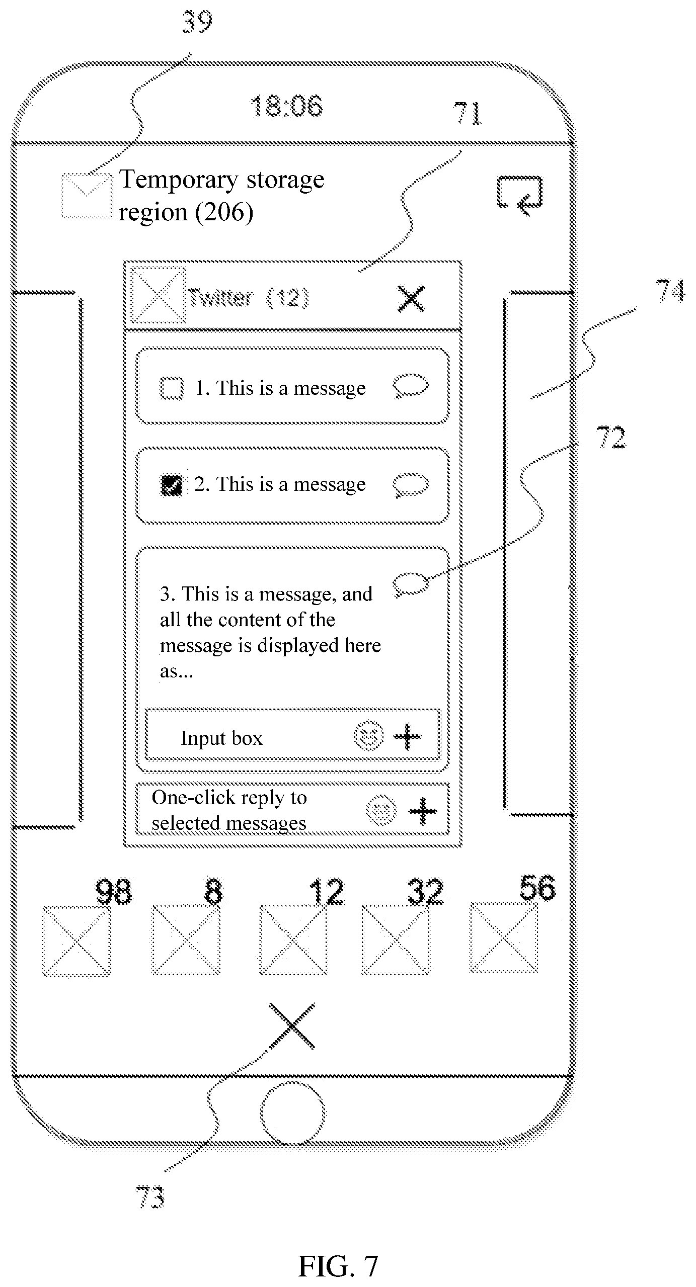 Patent US12155609 Figure 6 – Message processing method and electronic device