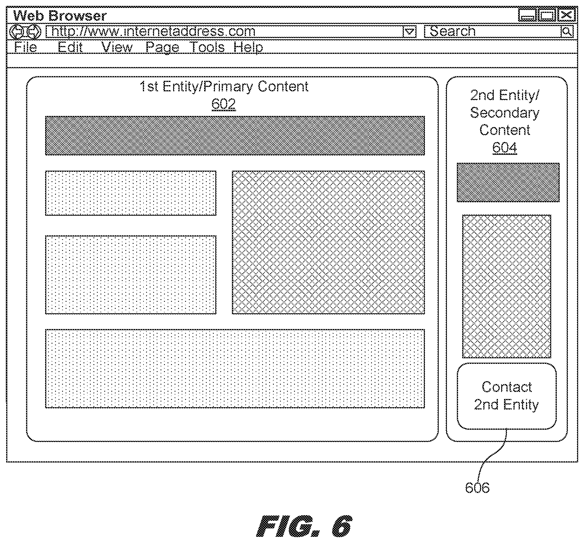 Patent US12155697 Figure 6 – Automated agent for a web communication feature