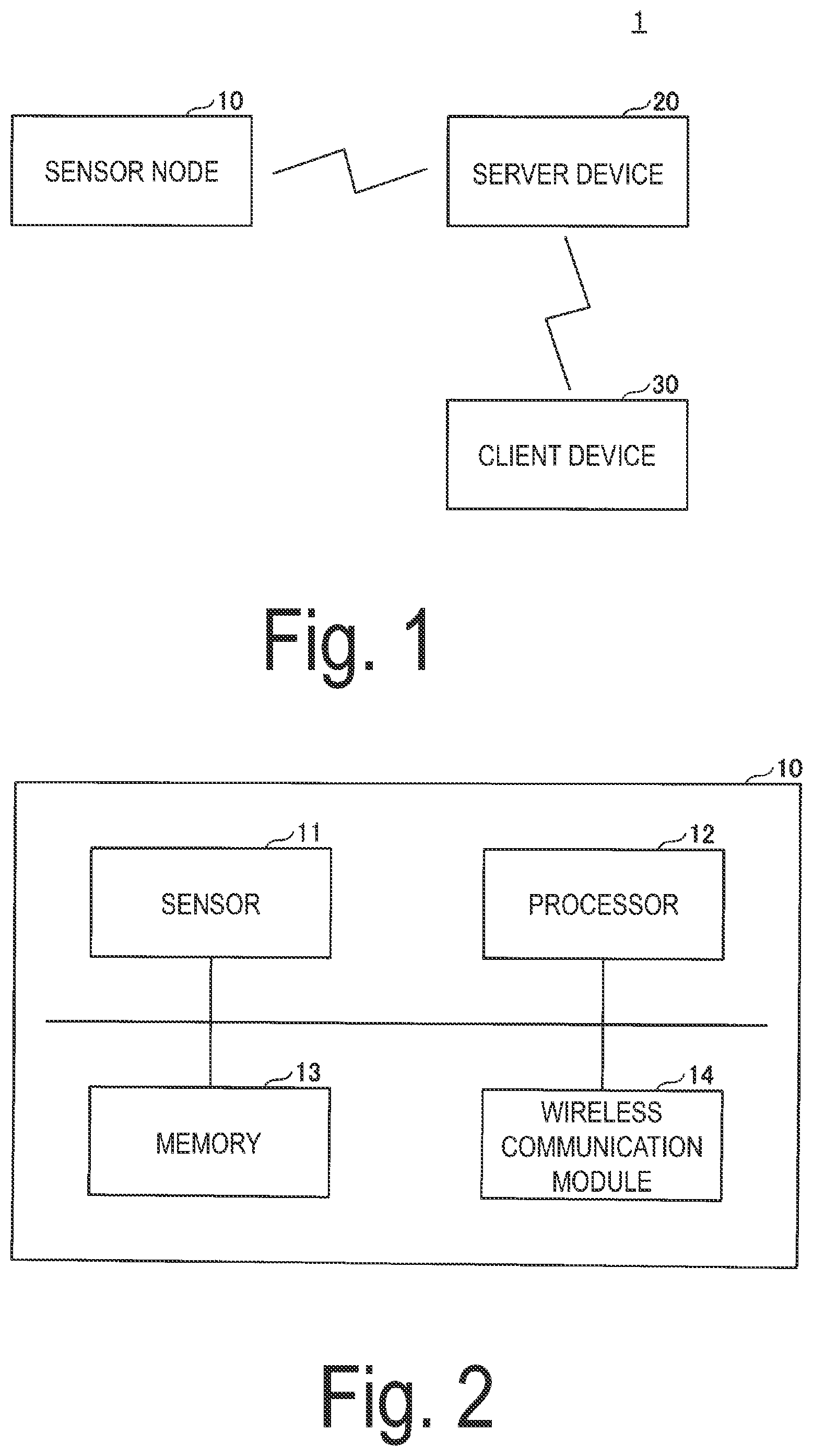 Patent US12155725 Figure 1 – Sensor node, server apparatus, identification system, method and program