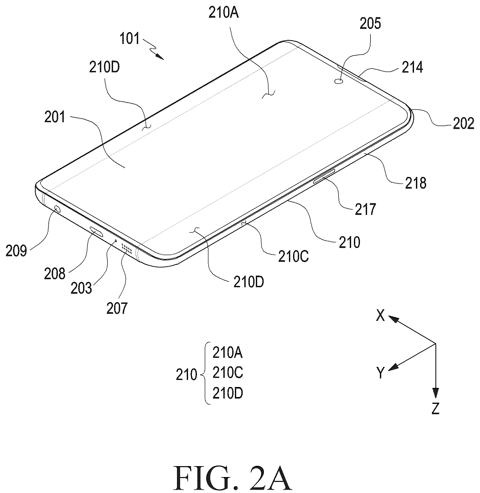 Patent US12155784 Figure 2 – Electronic device including connecting member