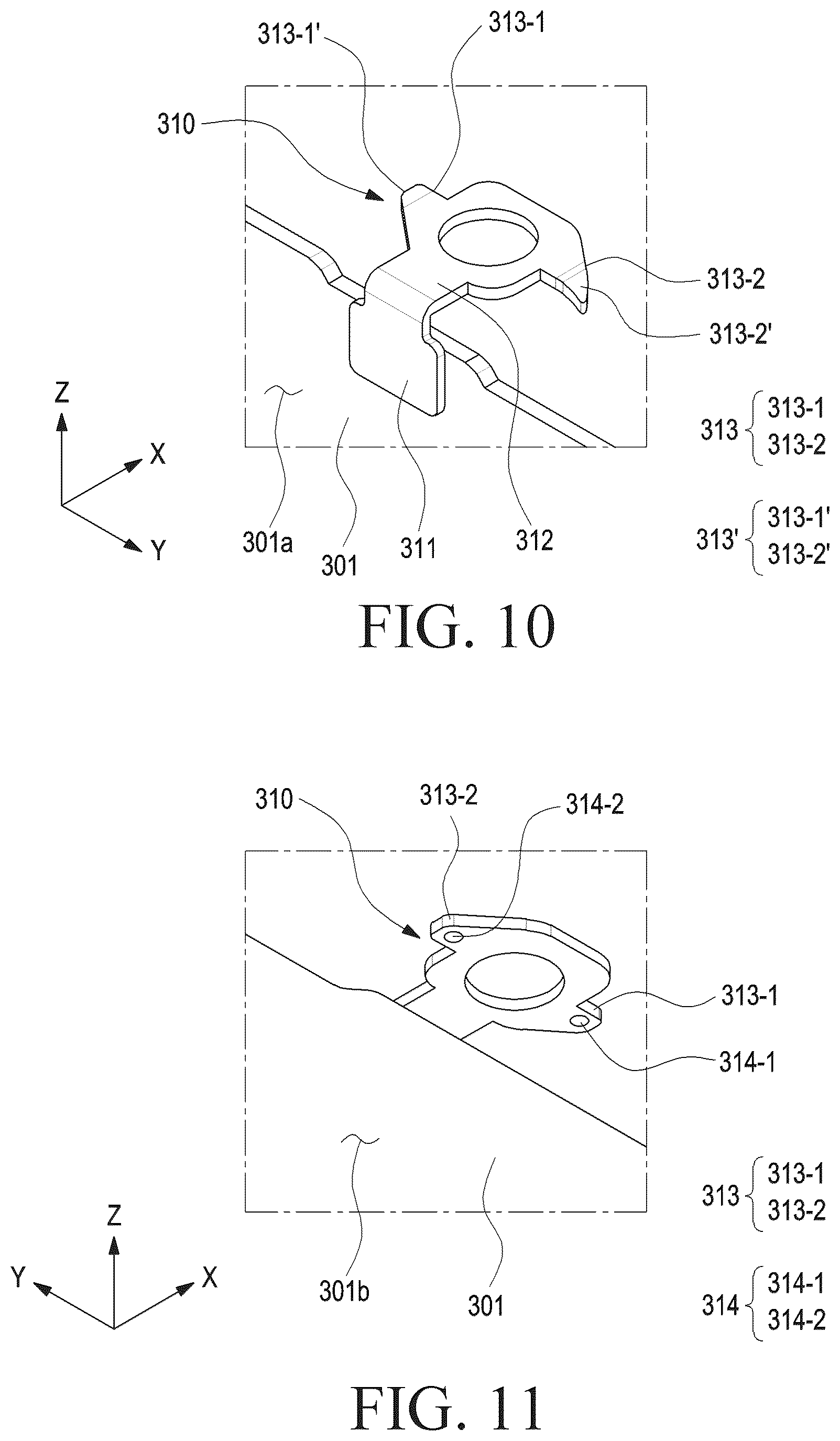 Patent US12155784 Figure 11 – Electronic device including connecting member