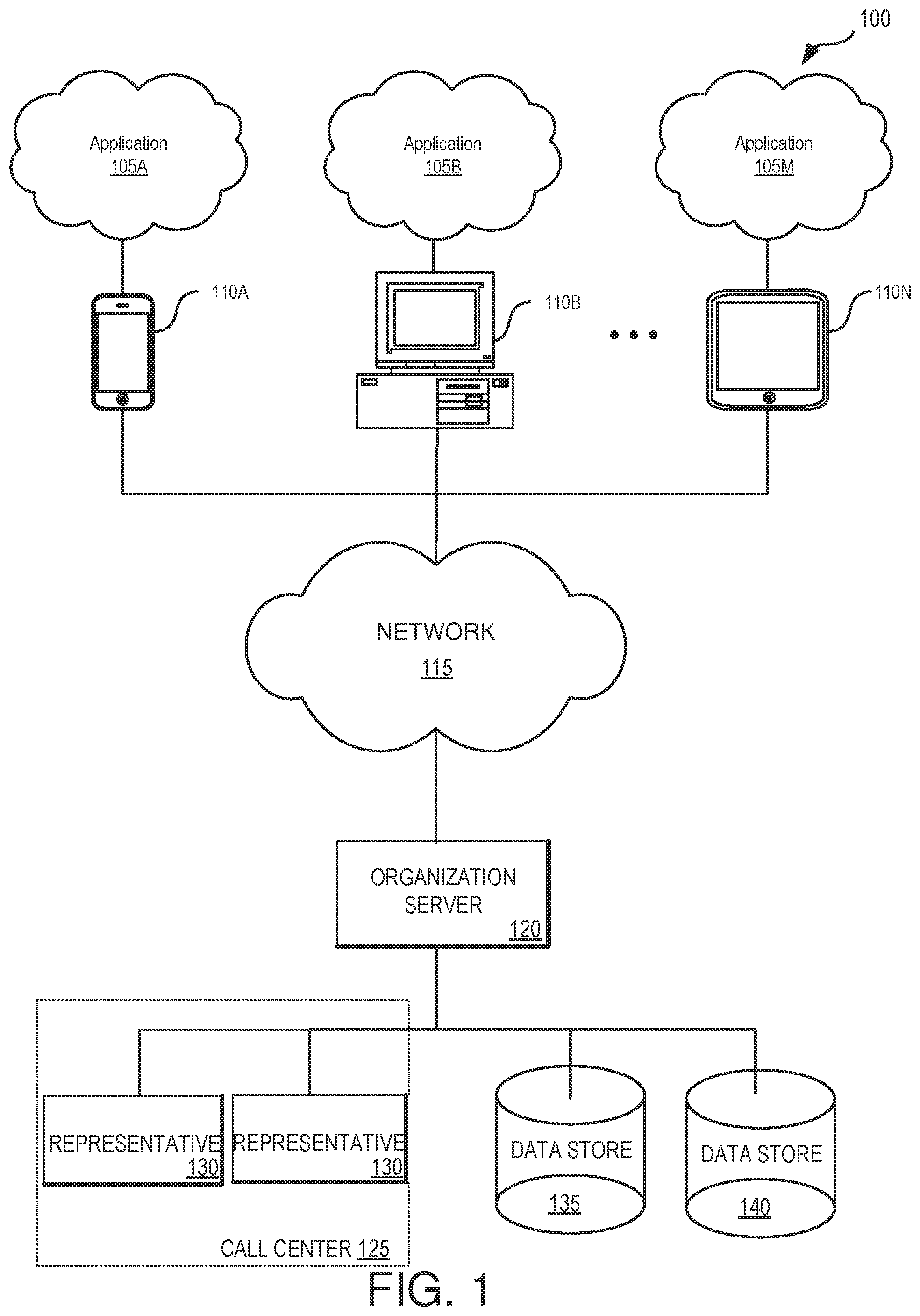 Patent US12155790 Figure 1 – Methods and systems for multiple channel authentication