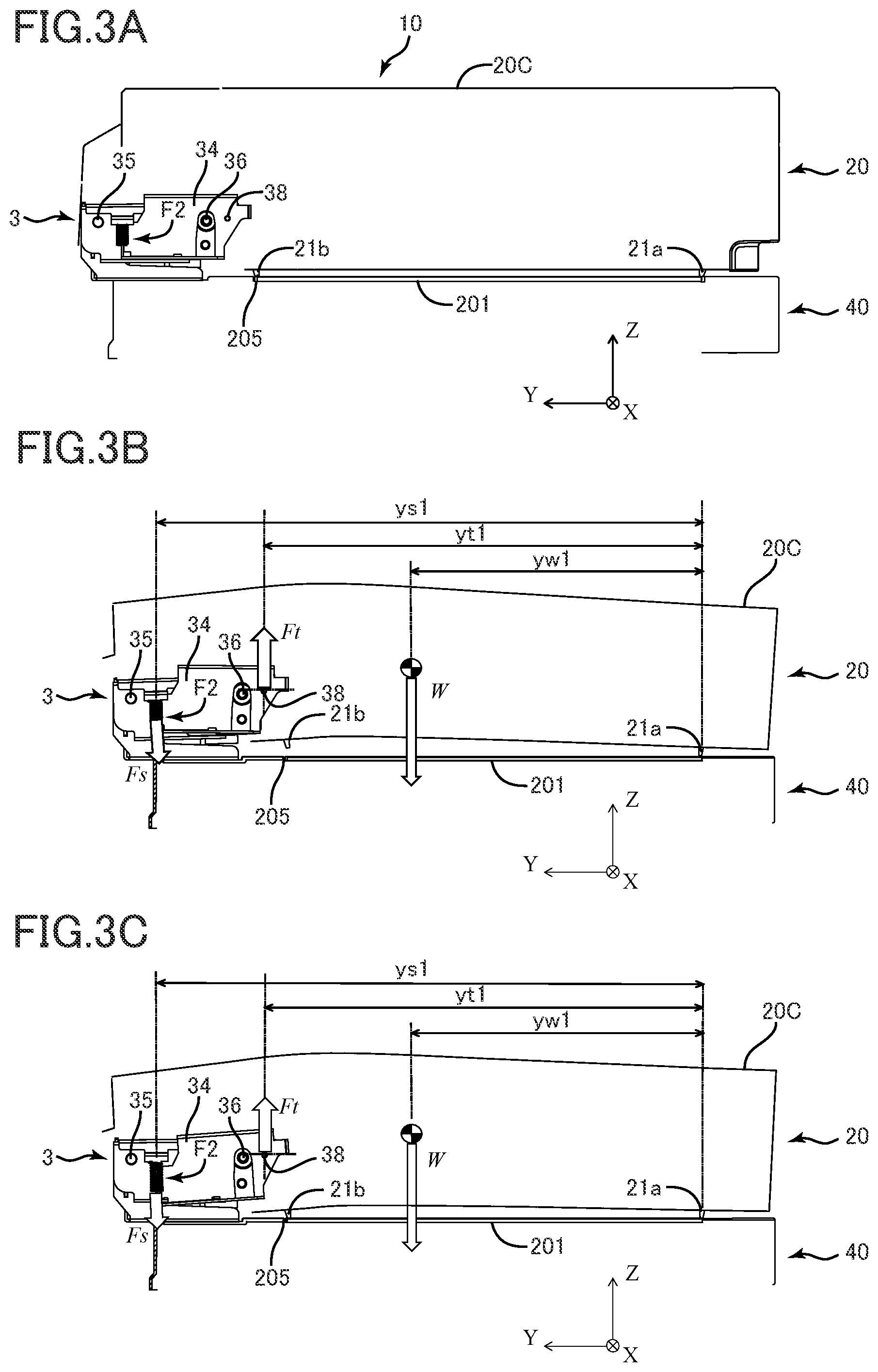 Patent US12155800 Figure 3 – Document reading apparatus and image forming apparatus including hinge mechanism that supports a document conveyance unit