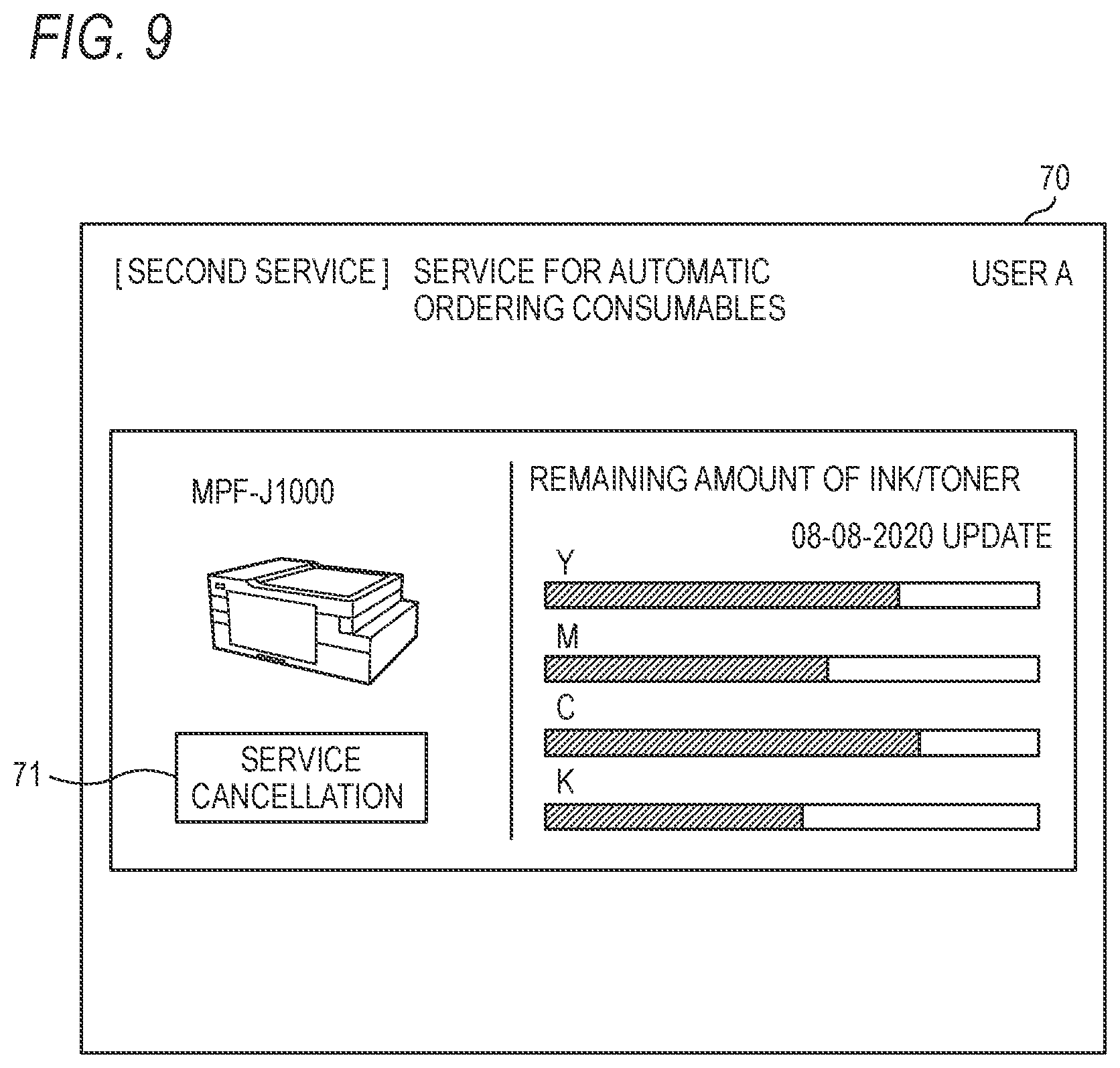 Patent US12155804 Figure 13 – Non-transitory computer-readable storage medium, server, service system, and service providing method