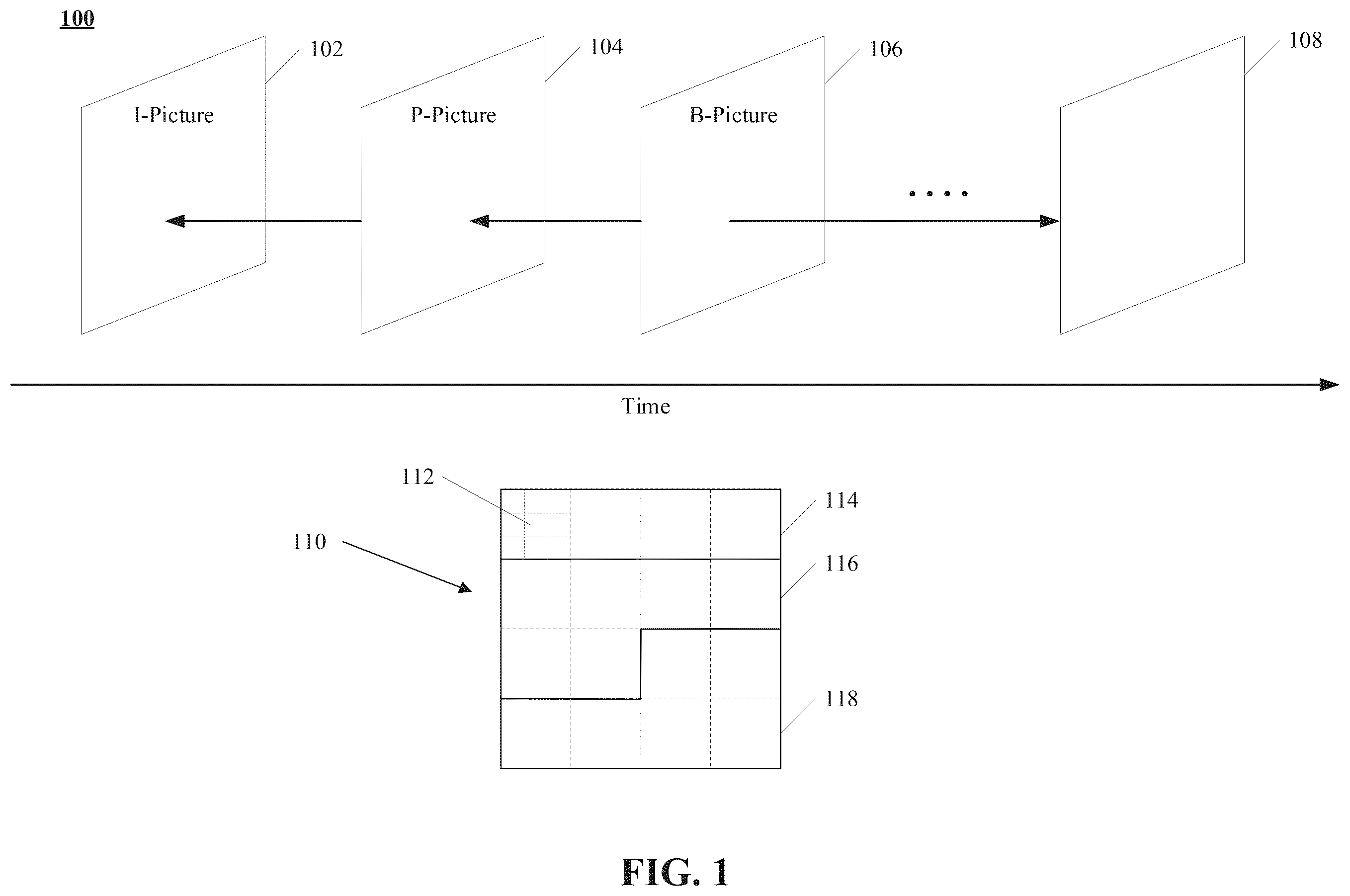 Patent US12155837 Figure 1 – Methods and apparatuses for block partitioning at picture boundary
