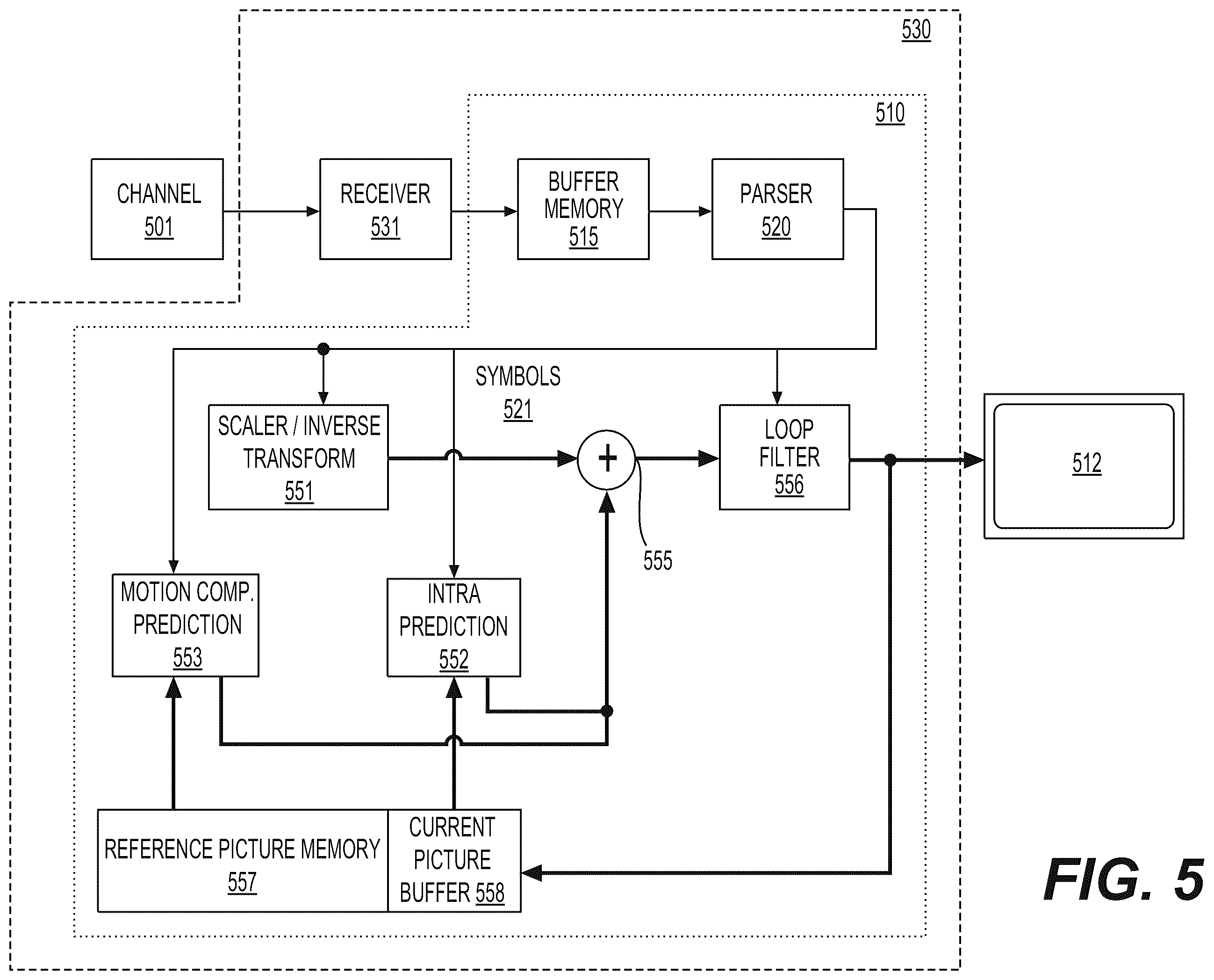 Patent US12155841 Figure 6 – Signaling presence of inter and intra syntax elements for a picture