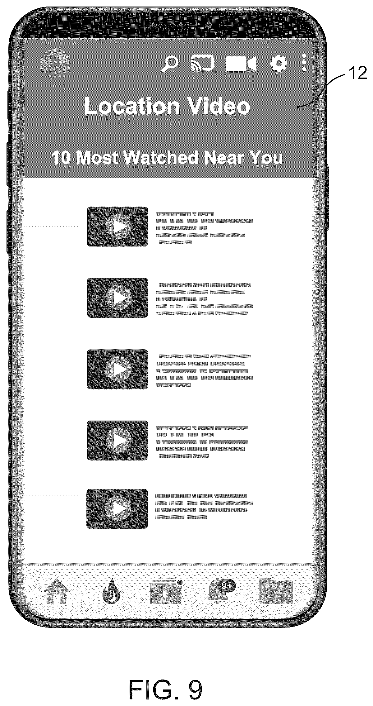 Patent US12155881 Figure 12 – Location based video system with AI integration