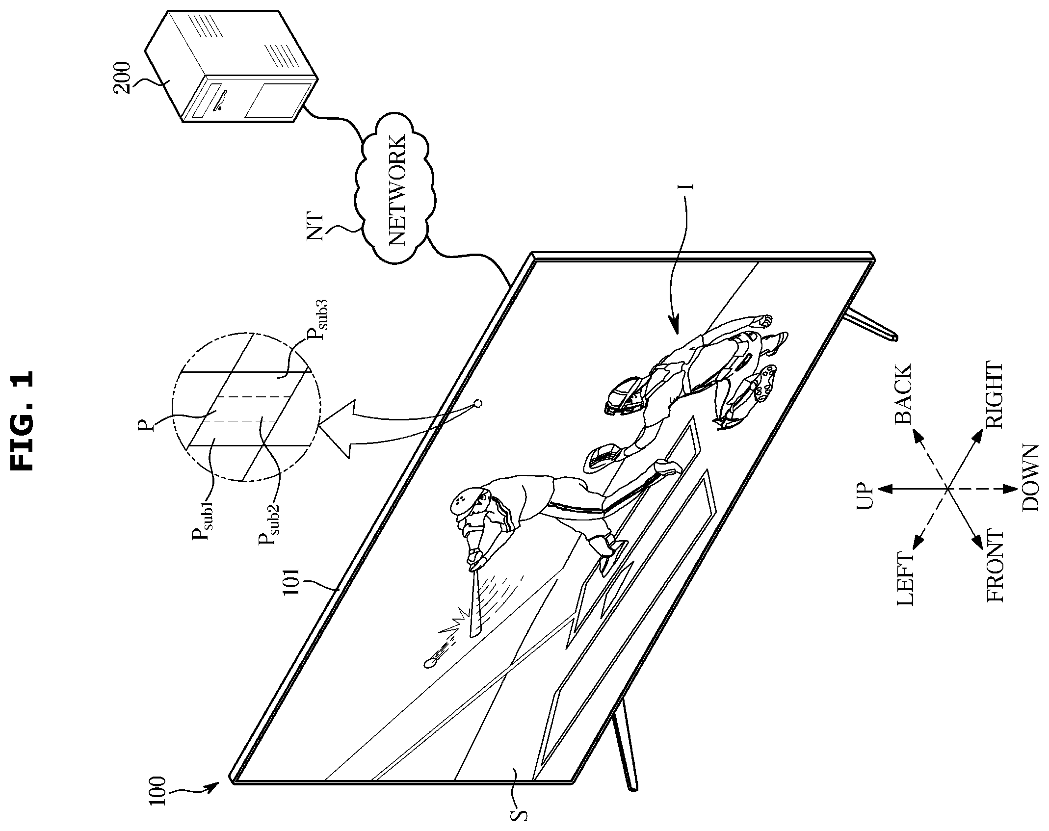 Patent US12155888 — Display apparatus and control method thereof — Figure 1