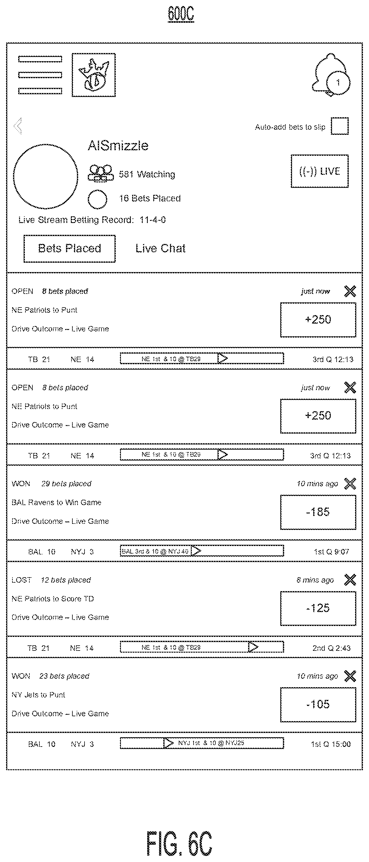 Patent US12155900 Figure 11 – Systems and methods for synchronizing client data structures with broadcaster events