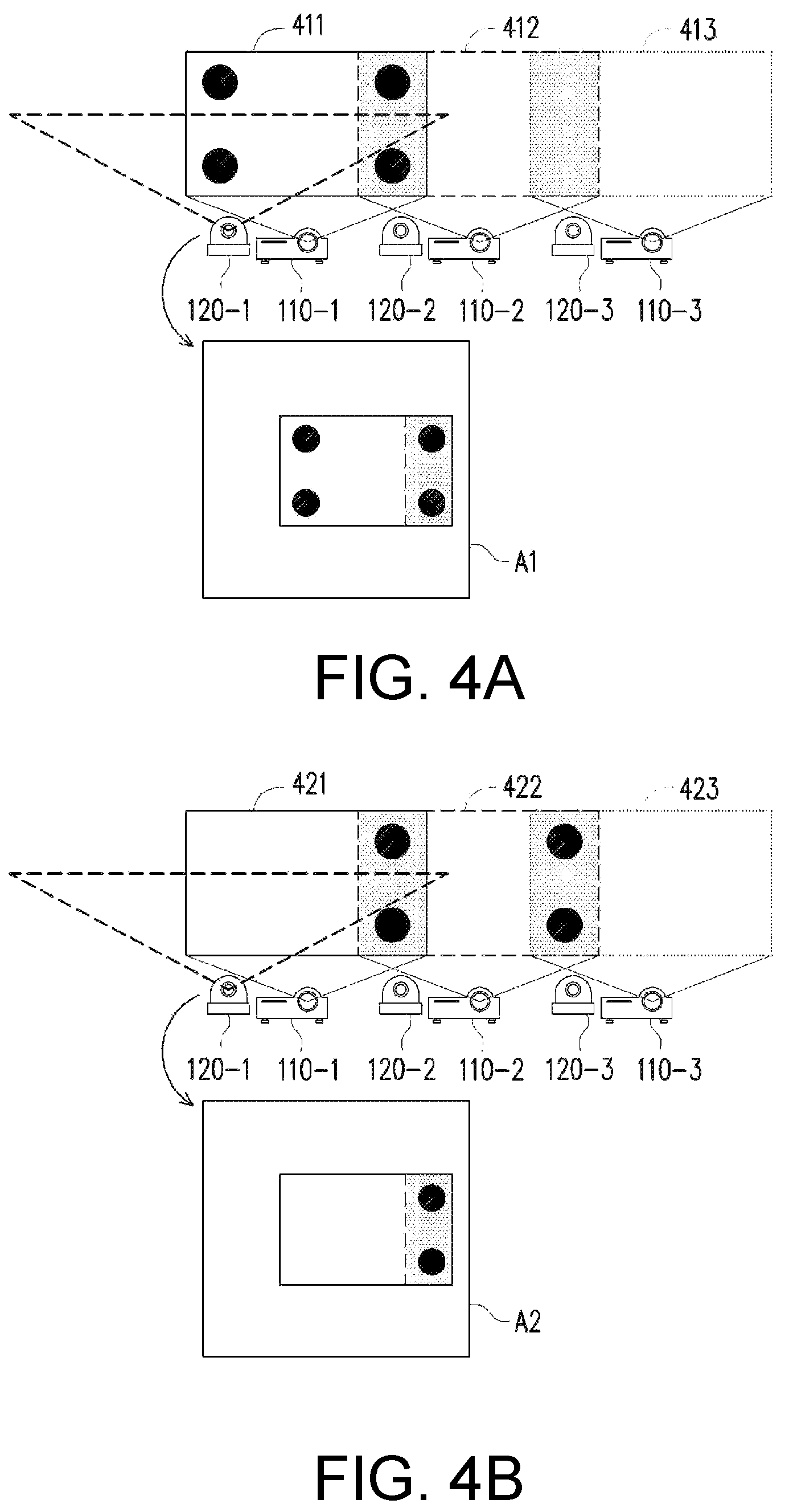 Patent US12155928 Figure 3 – Projection system and method for selecting image capturing number for image blending