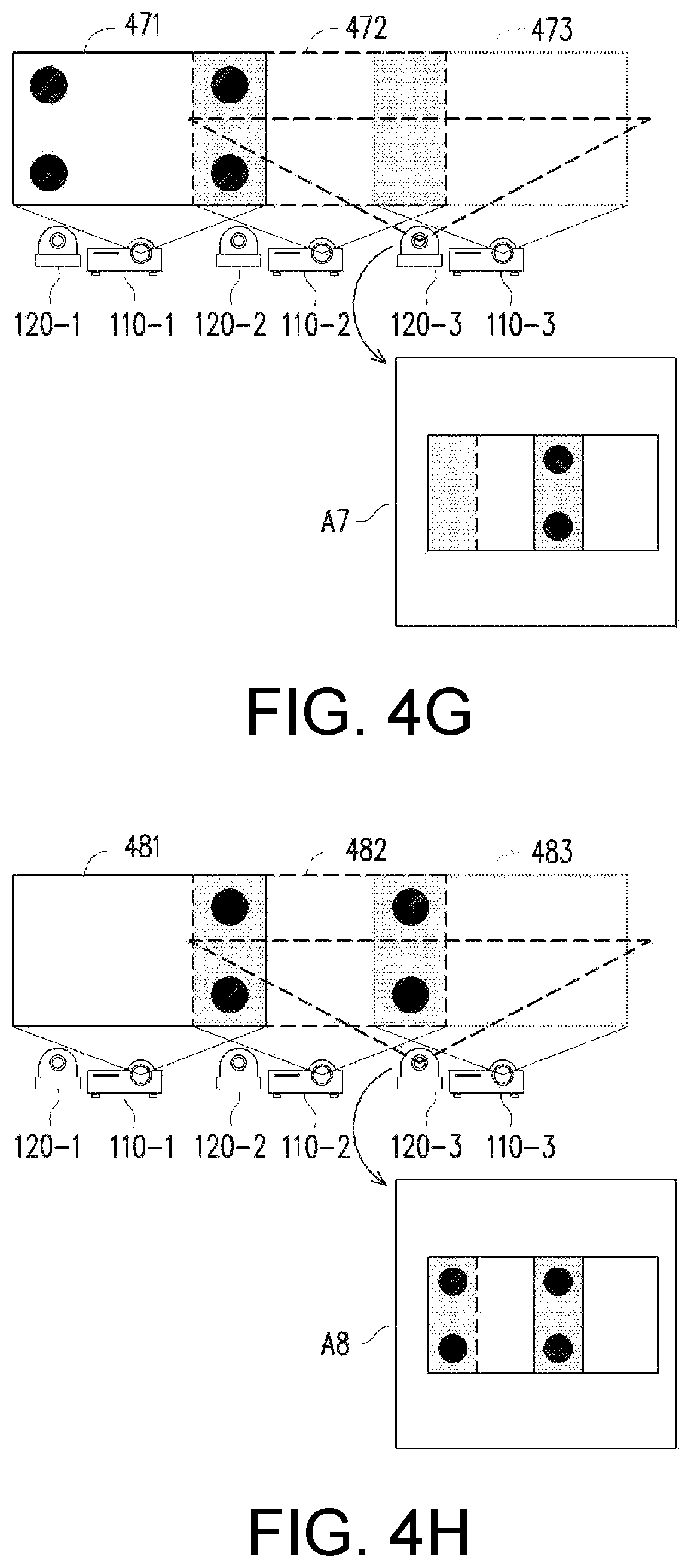 Patent US12155928 Figure 6 – Projection system and method for selecting image capturing number for image blending