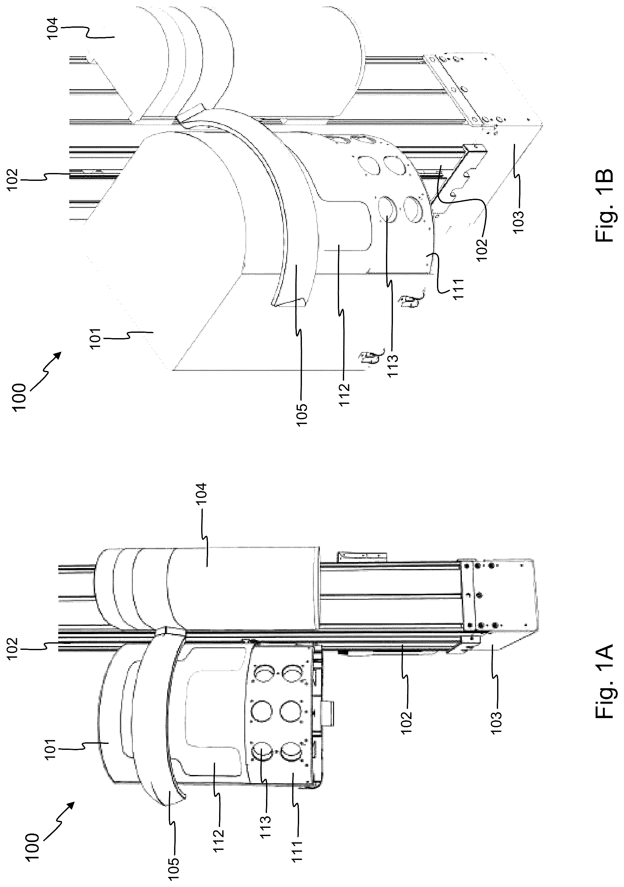Patent US12155934 Figure 1 – Container scanning system with washing station