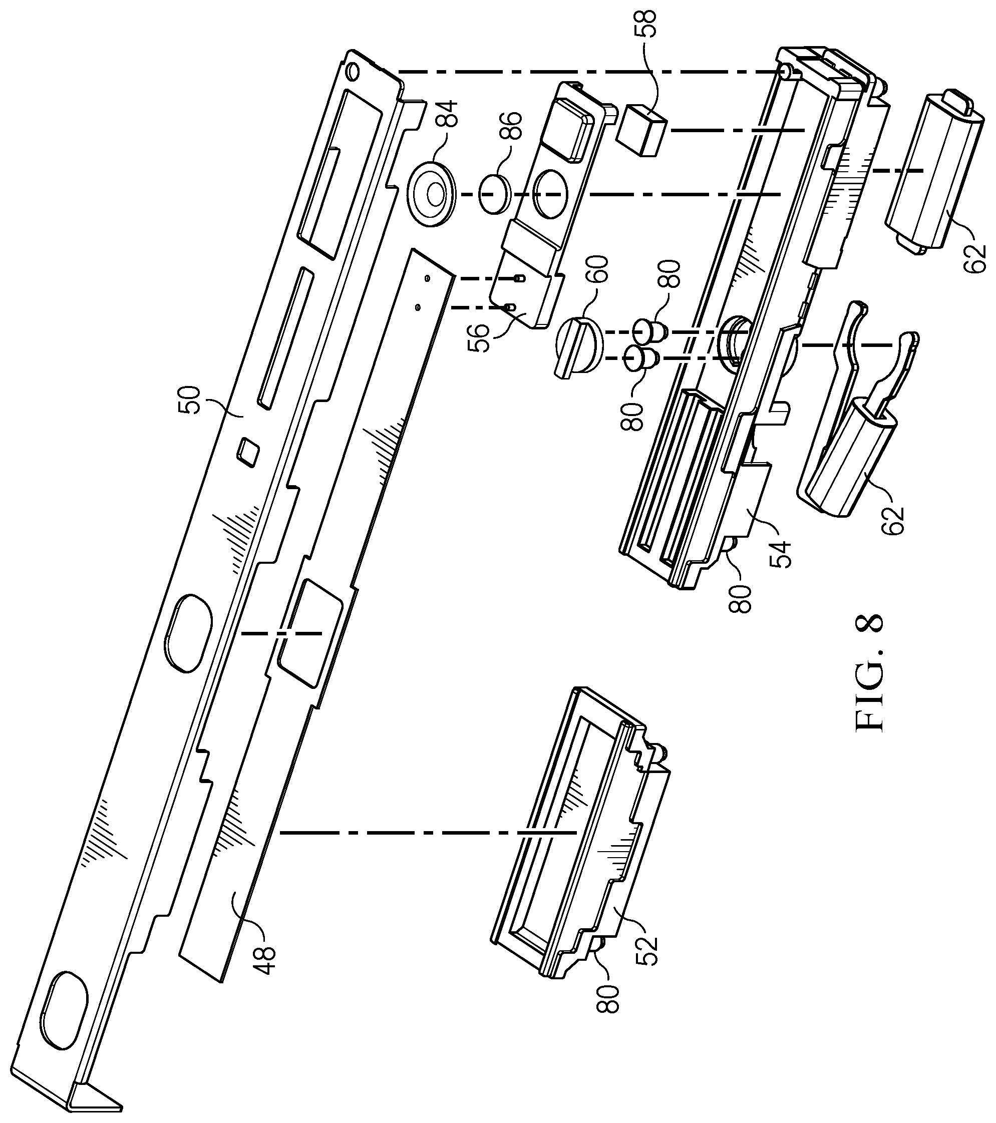 Patent US12155939 Figure 8 – Information handling system floating camera shutter with adaptive height