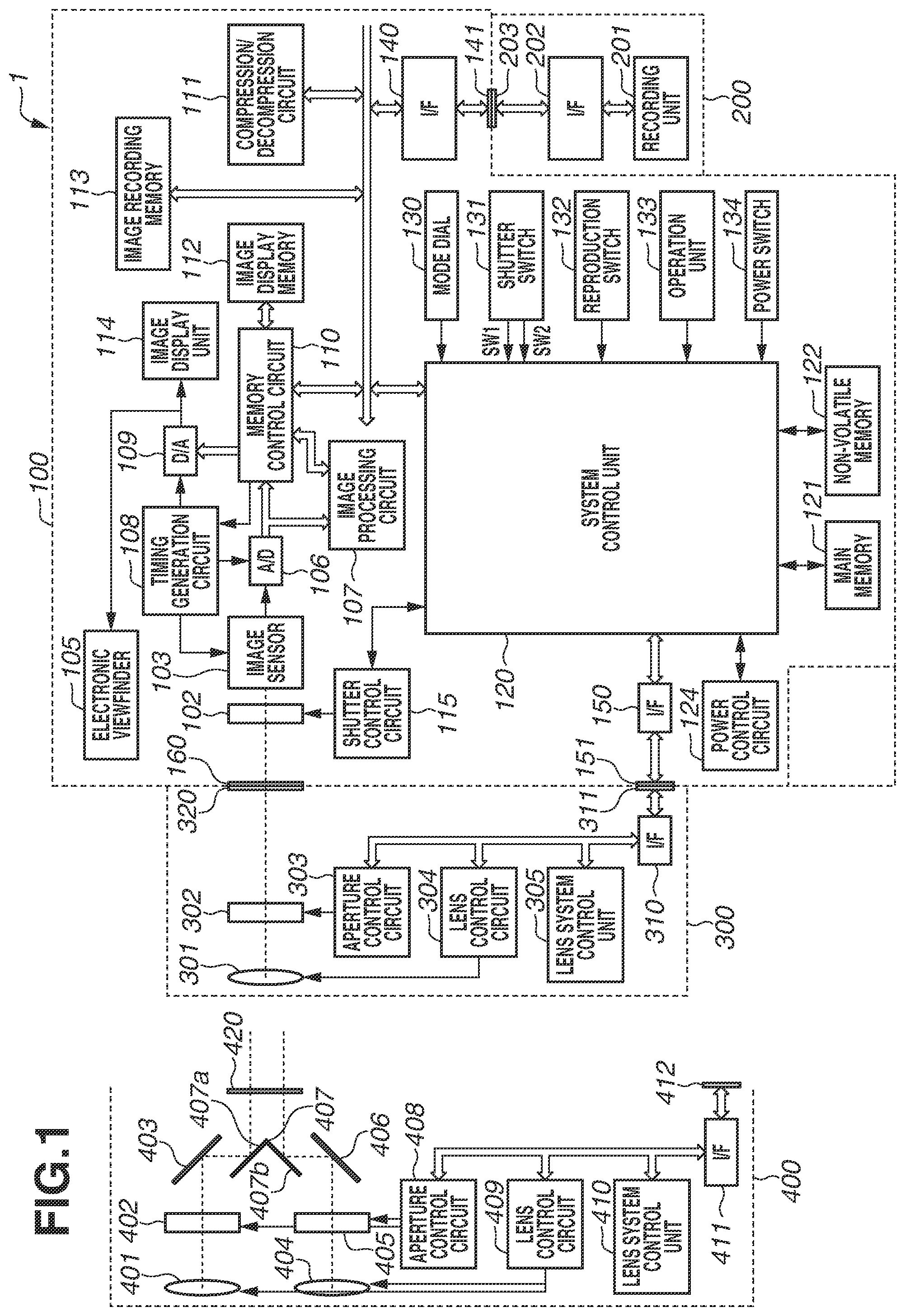 Patent US12155942 — Image capturing apparatus for photometry, control method, and storage medium — Figure 1