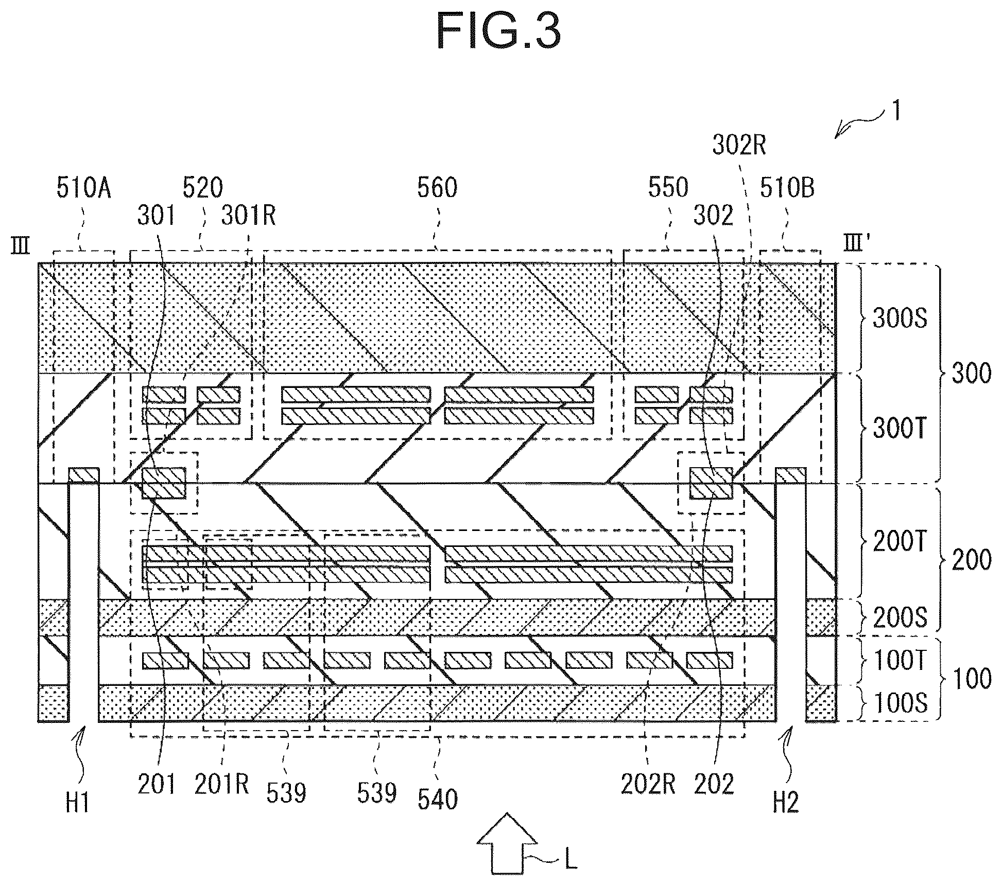 Patent US12155947 Figure 3 – Imaging device with capacitance switching