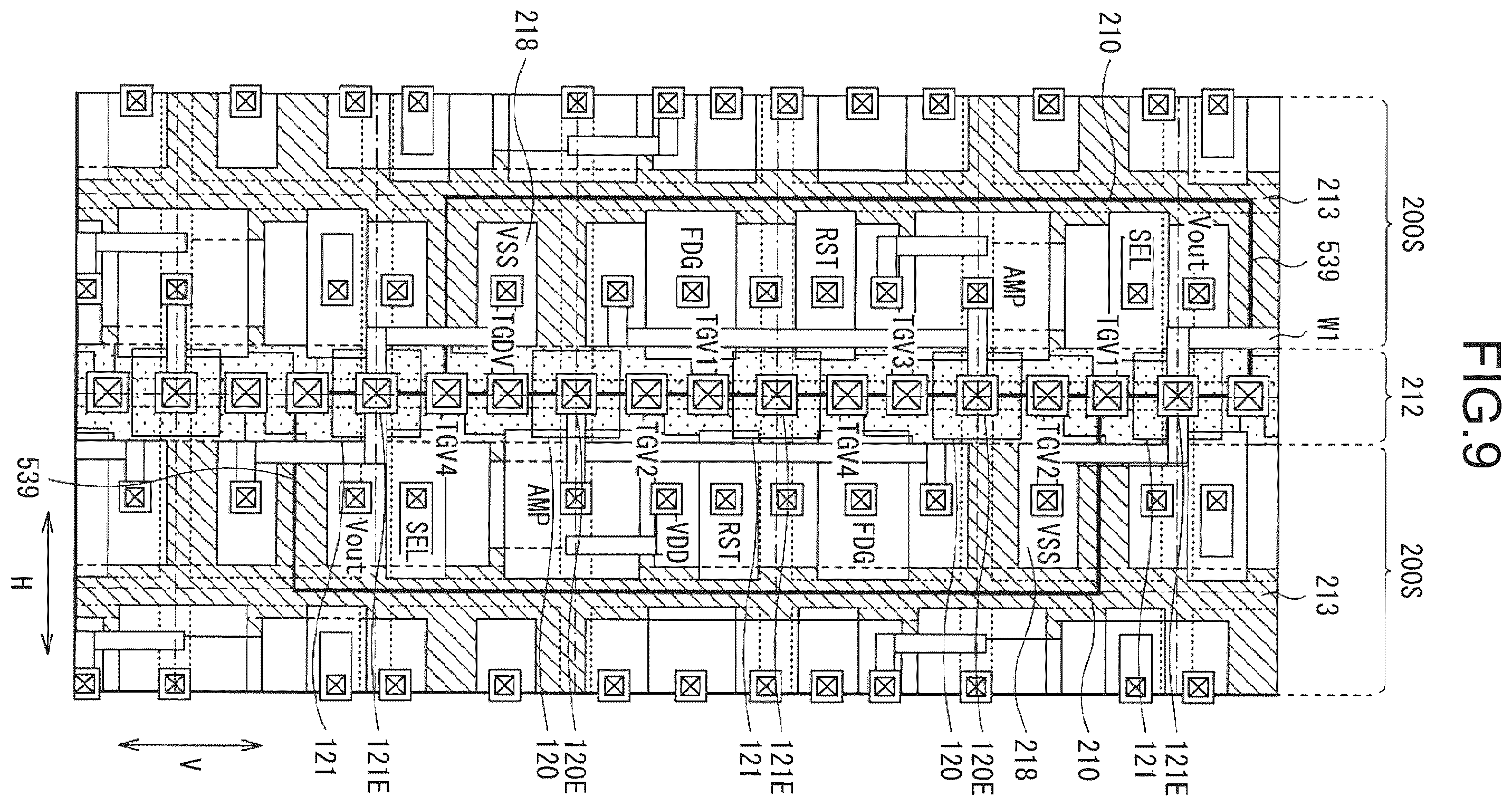Patent US12155947 Figure 10 – Imaging device with capacitance switching
