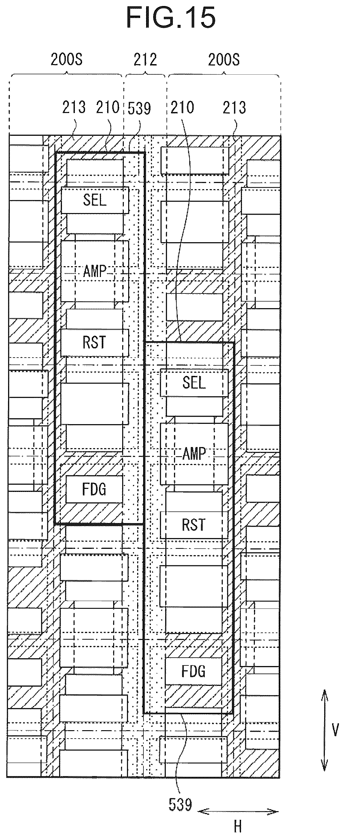Patent US12155947 Figure 15 – Imaging device with capacitance switching