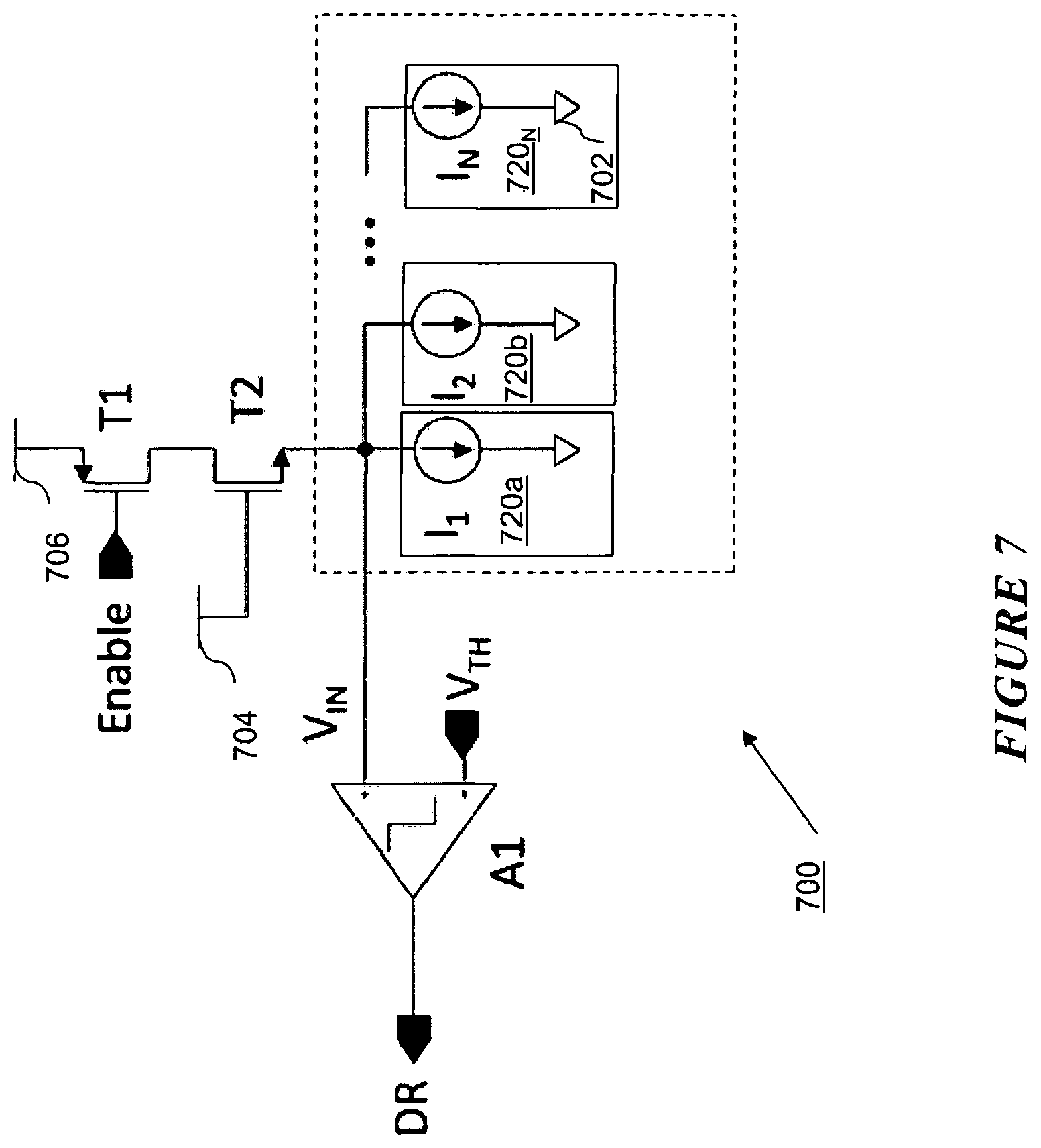 Patent US12155948 Figure 7 – Sensor with low power synchronous readout