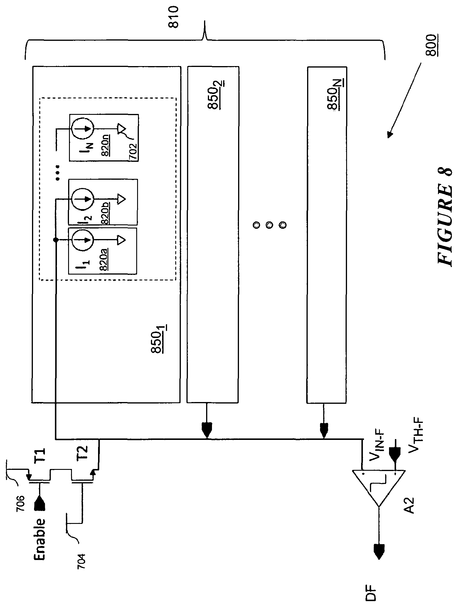 Patent US12155948 Figure 8 – Sensor with low power synchronous readout