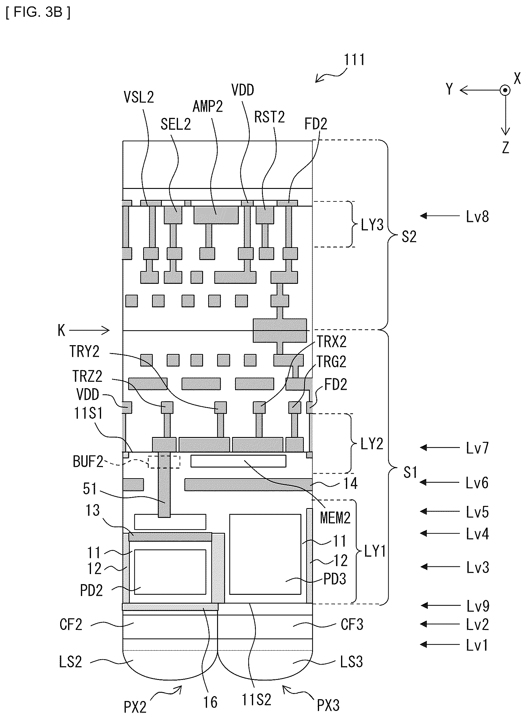 Patent US12155950 Figure 4 – Imaging device that allows miniaturization and electronic apparatus