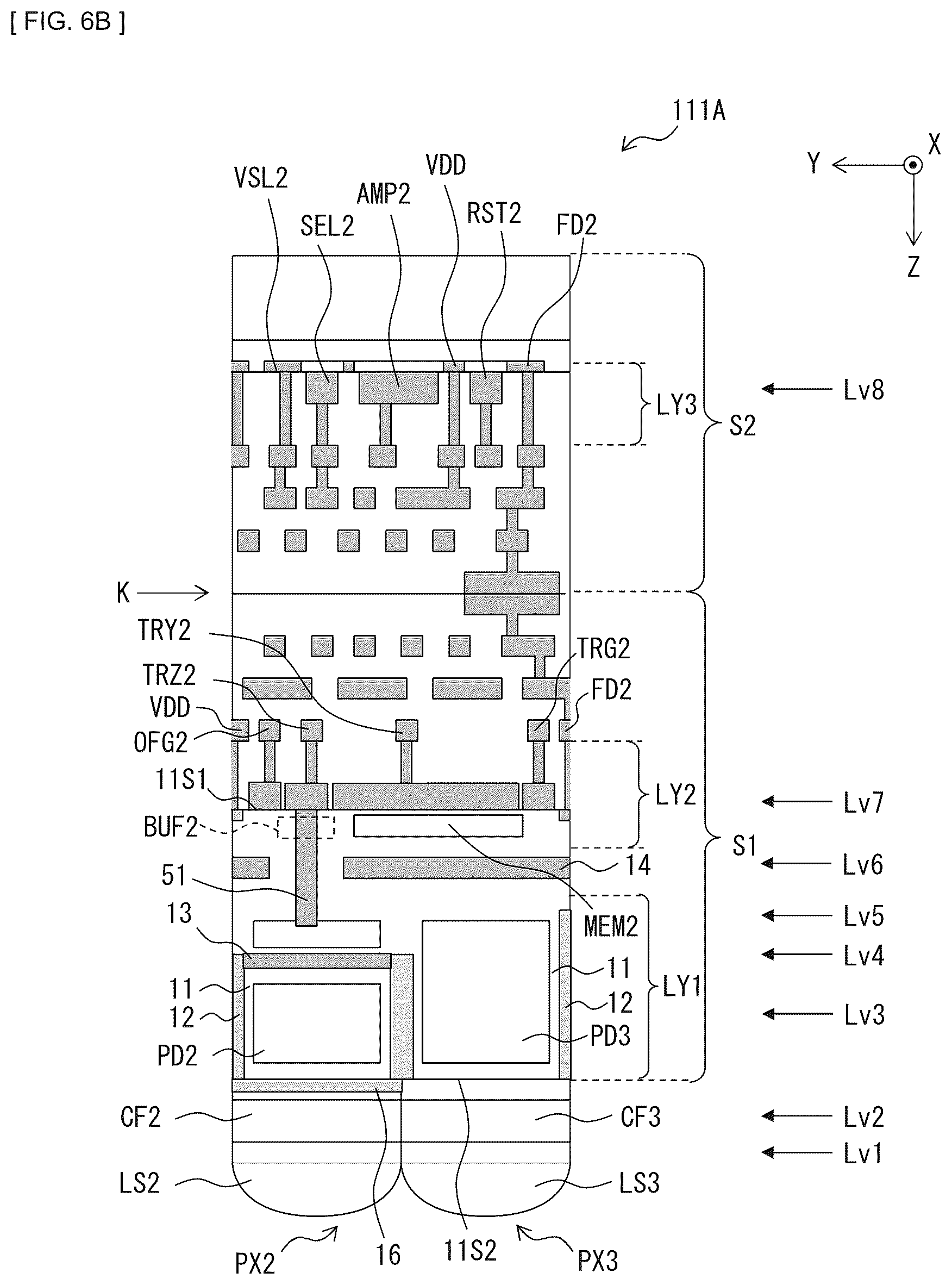 Patent US12155950 Figure 12 – Imaging device that allows miniaturization and electronic apparatus