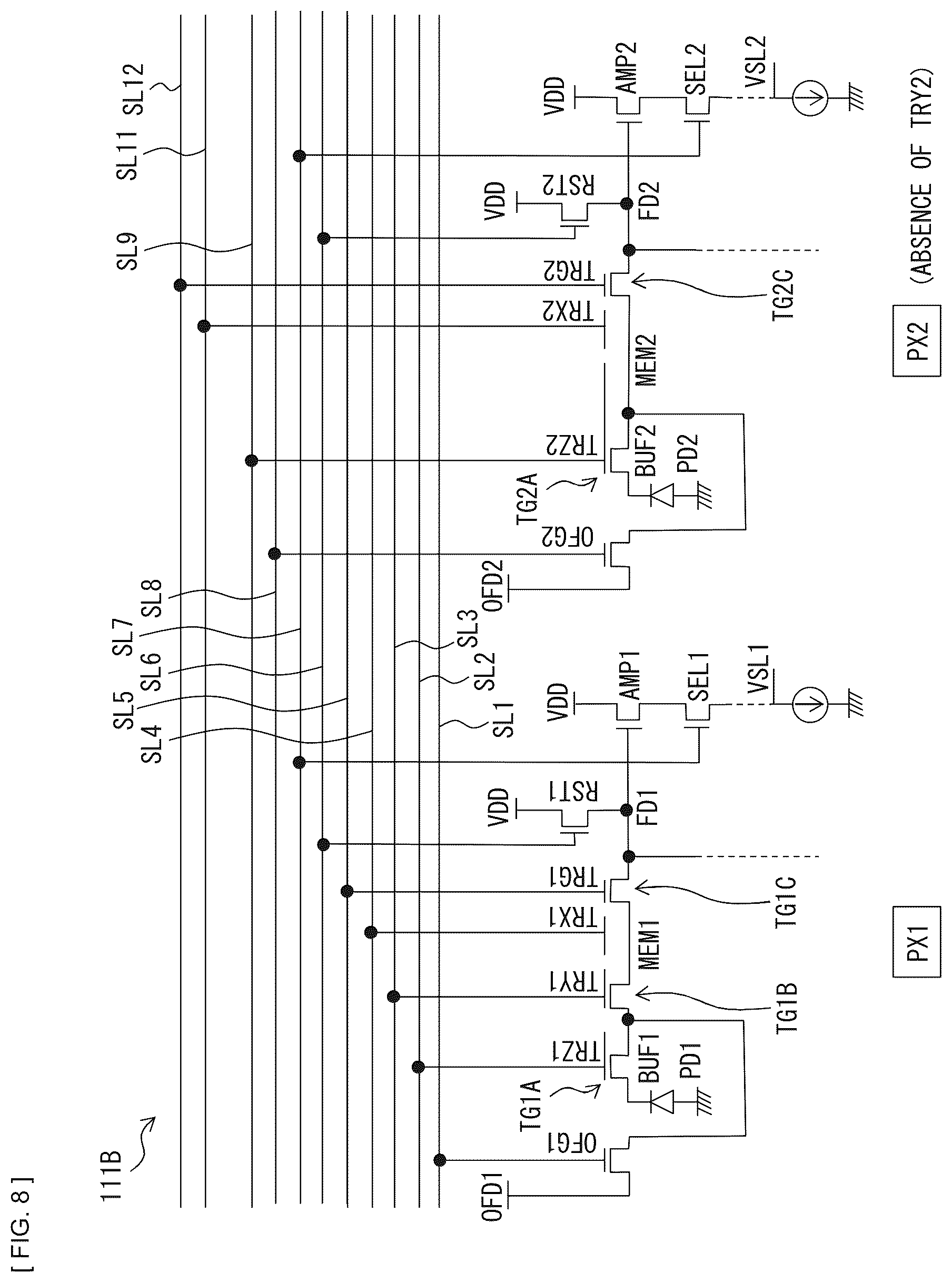 Patent US12155950 Figure 14 – Imaging device that allows miniaturization and electronic apparatus