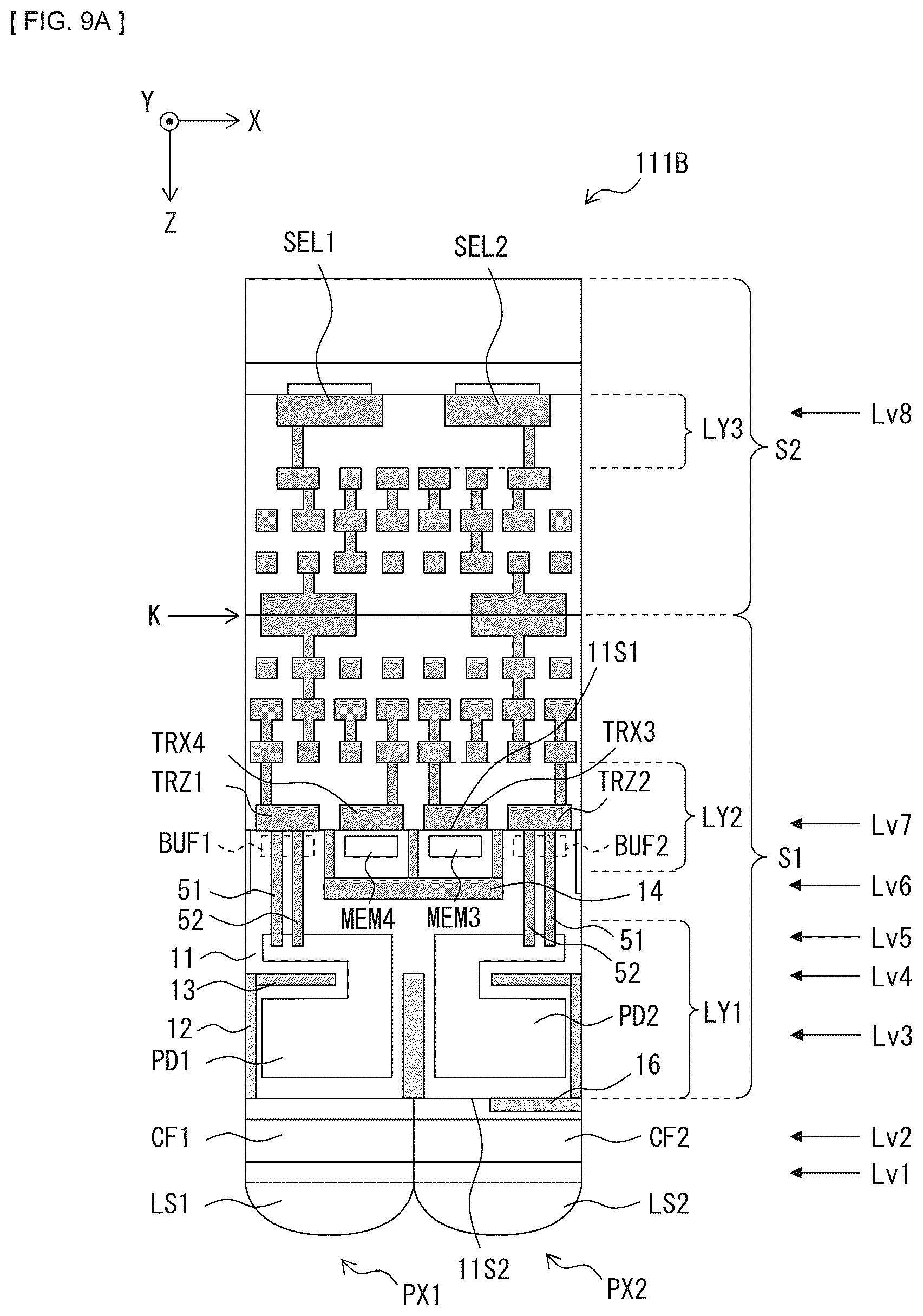 Patent US12155950 Figure 15 – Imaging device that allows miniaturization and electronic apparatus