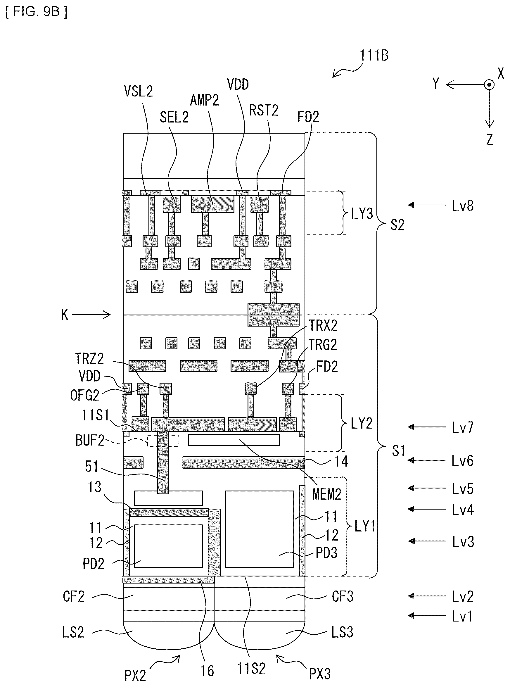 Patent US12155950 Figure 16 – Imaging device that allows miniaturization and electronic apparatus