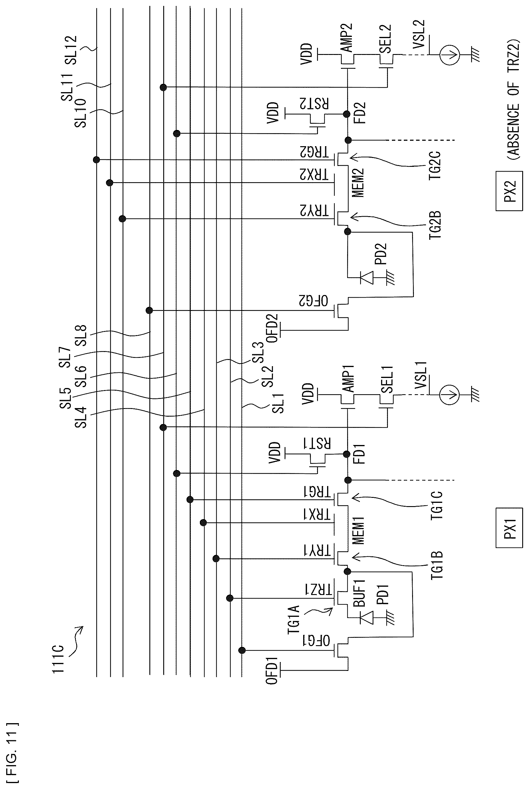 Patent US12155950 Figure 18 – Imaging device that allows miniaturization and electronic apparatus
