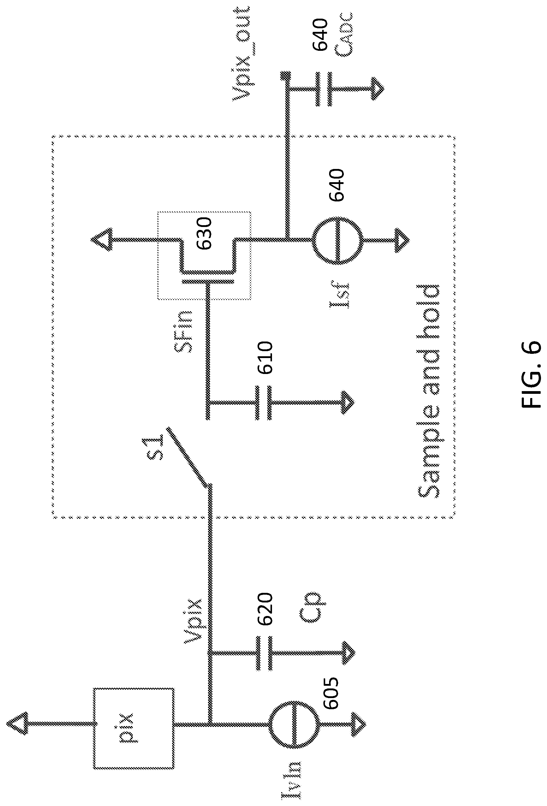 Patent US12155952 Figure 6 – Sample and hold readout system and method for ramp analog to digital conversion