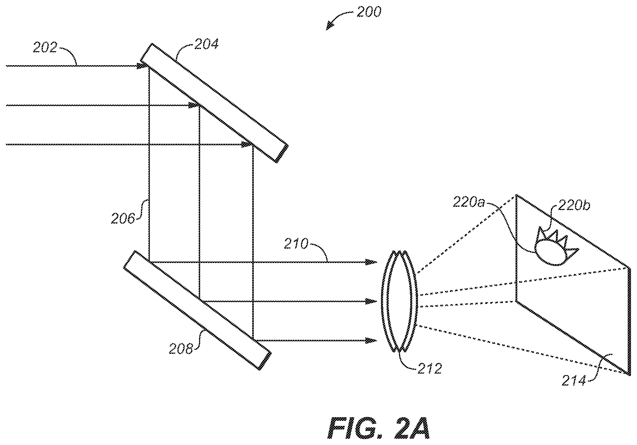 Patent US12155960 Figure 2 – Multiple stage modulation projector display systems having efficient light utilization